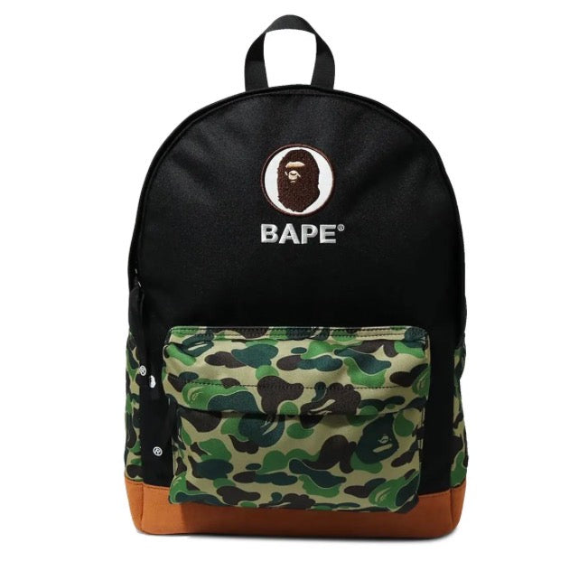 Size OS Bape ABC Camo Ape Head BackPack “Green/Black” Brand New