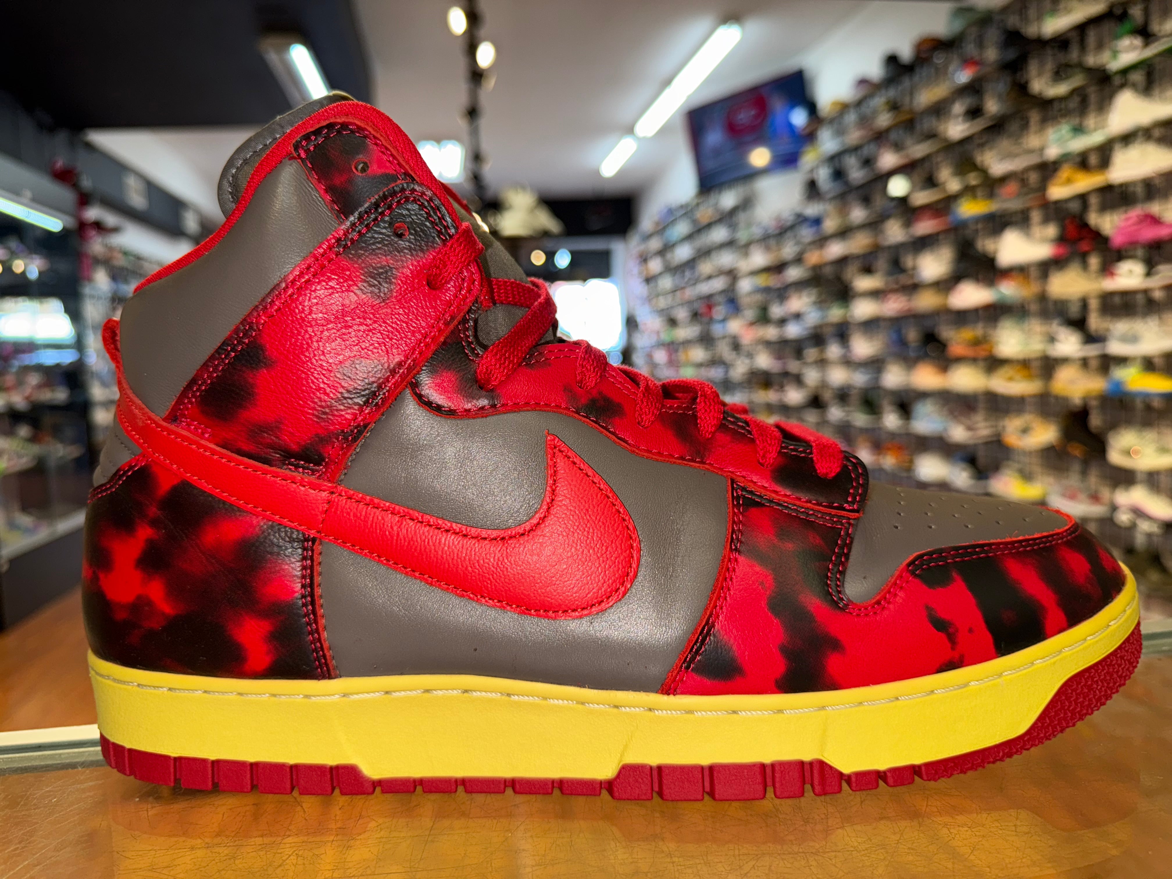 Size 15 Dunk High 1985 "Red Acid Wash"
