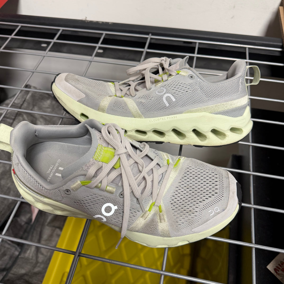 Size 8.5W On Cloudsurfer Trail "Lime Frost" - NB