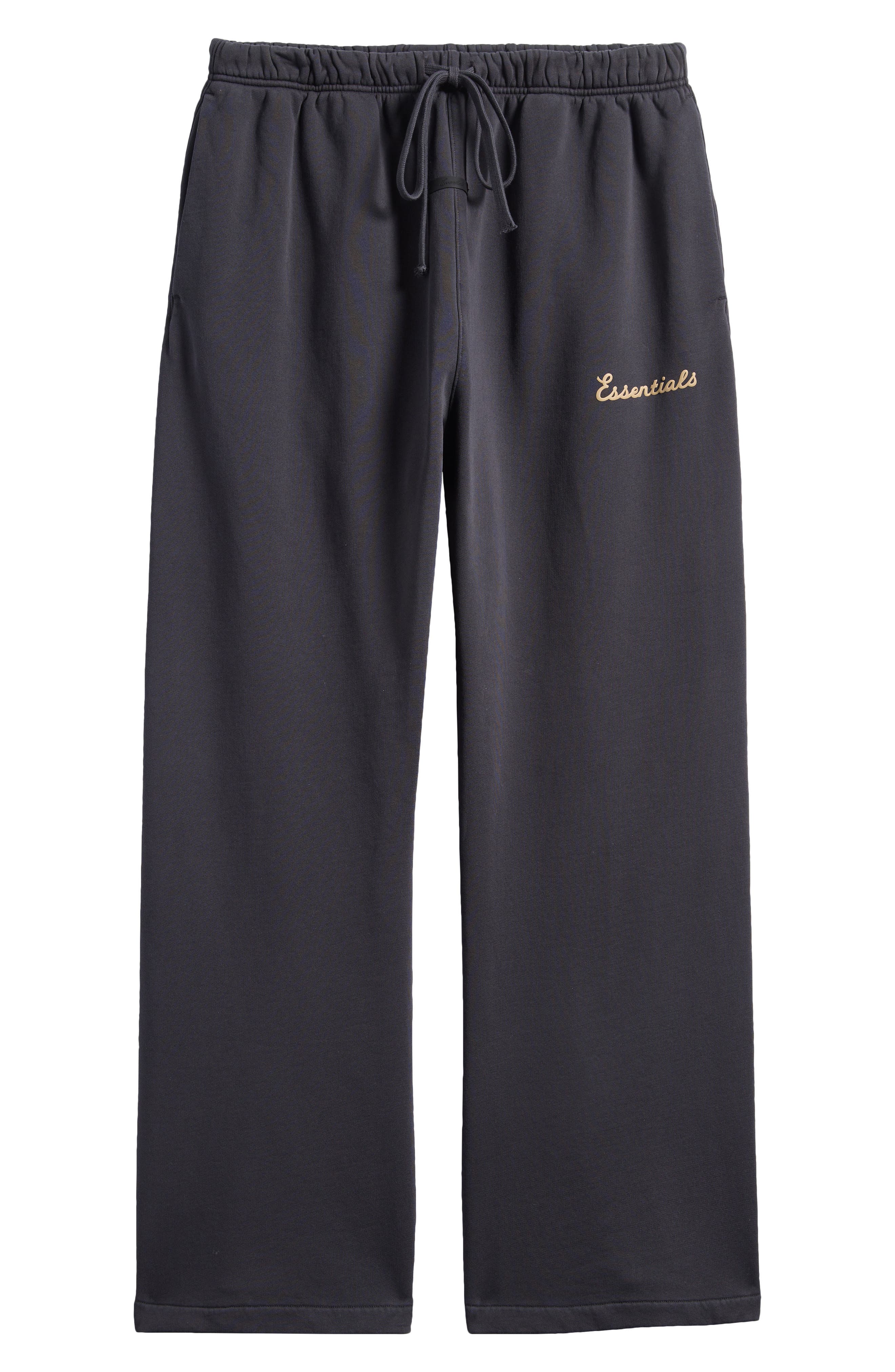 Size M (Fits L) Essentials FOG 90’s Flared Sweatpants “Faded Black” Brand New