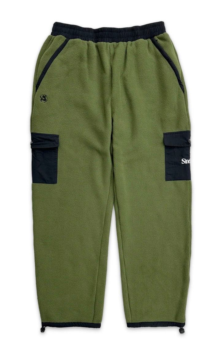 Size L Sinclair Global Fleece Cargo Pants “Olive/Black” Brand New