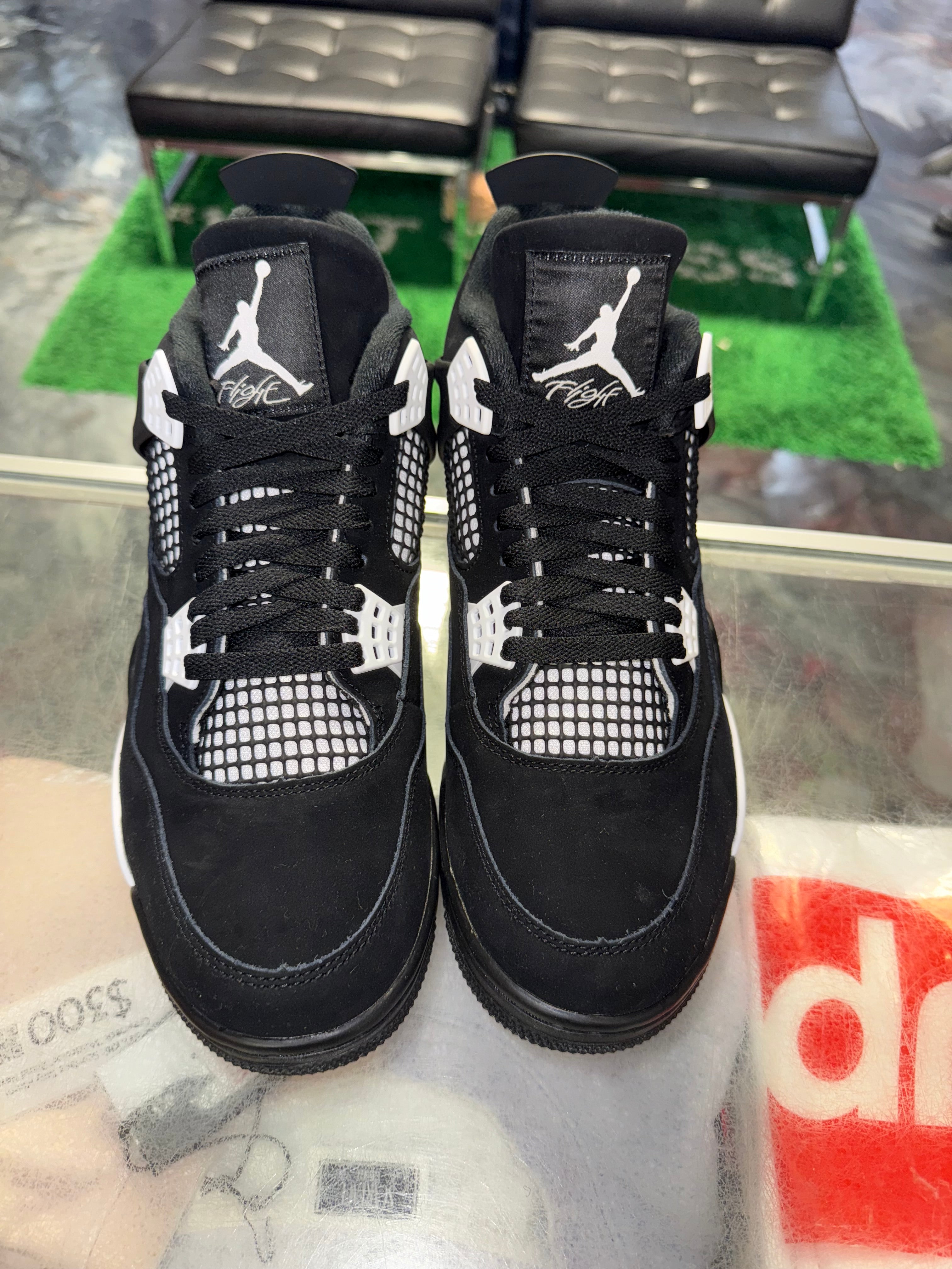 Size 11 Air Jordan 4 "White Thunder" Brand New