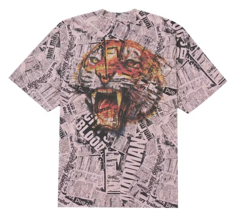Size XXL Supreme Newspaper Tee “Pink” Brand New