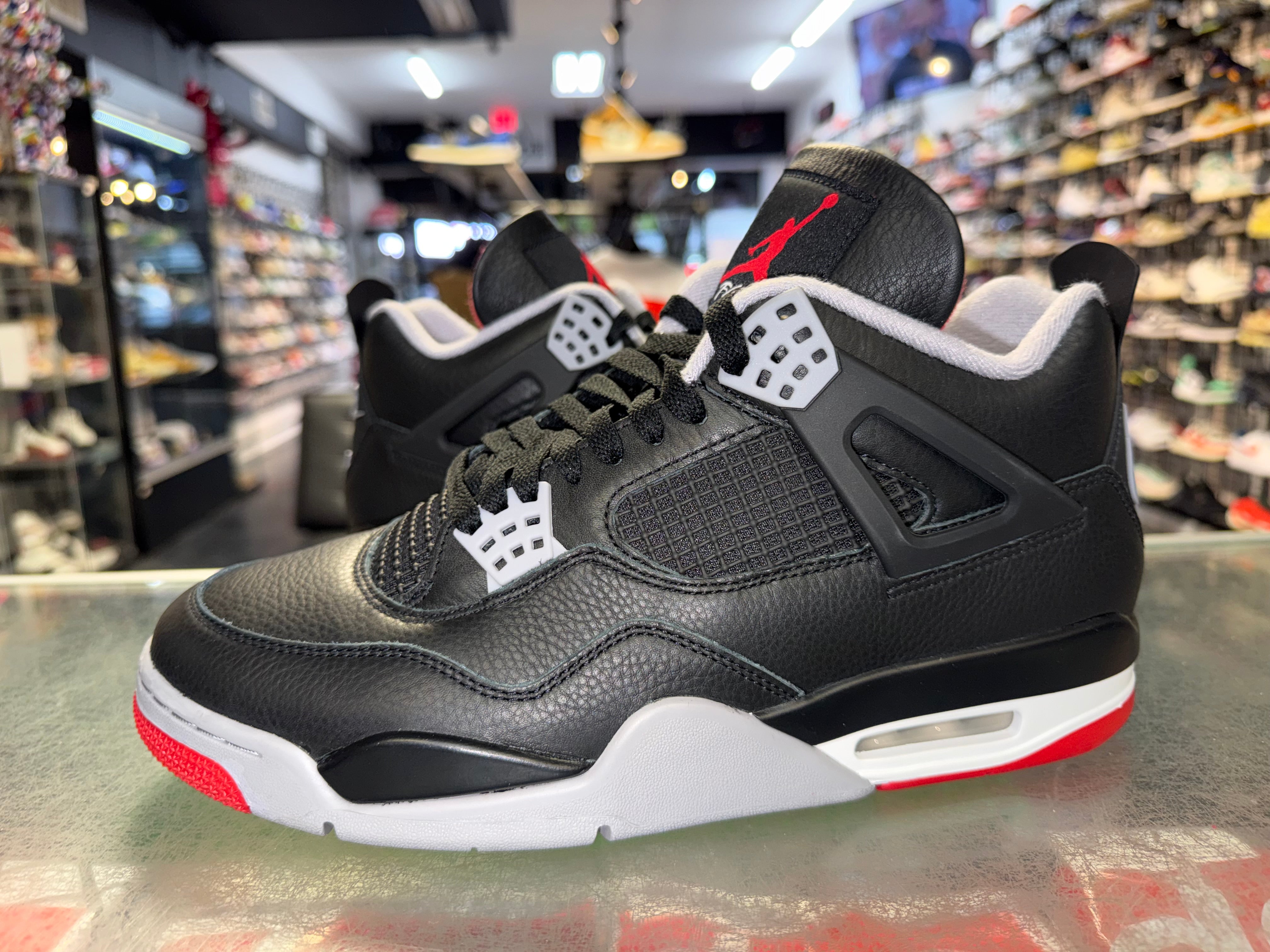 Size 10.5 Air Jordan 4 "Bred Reimagined"
