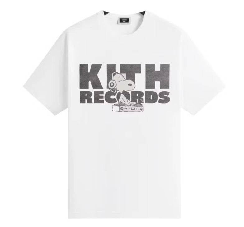 Size M (Fits L) Kith x Peanuts Records Tee “White”