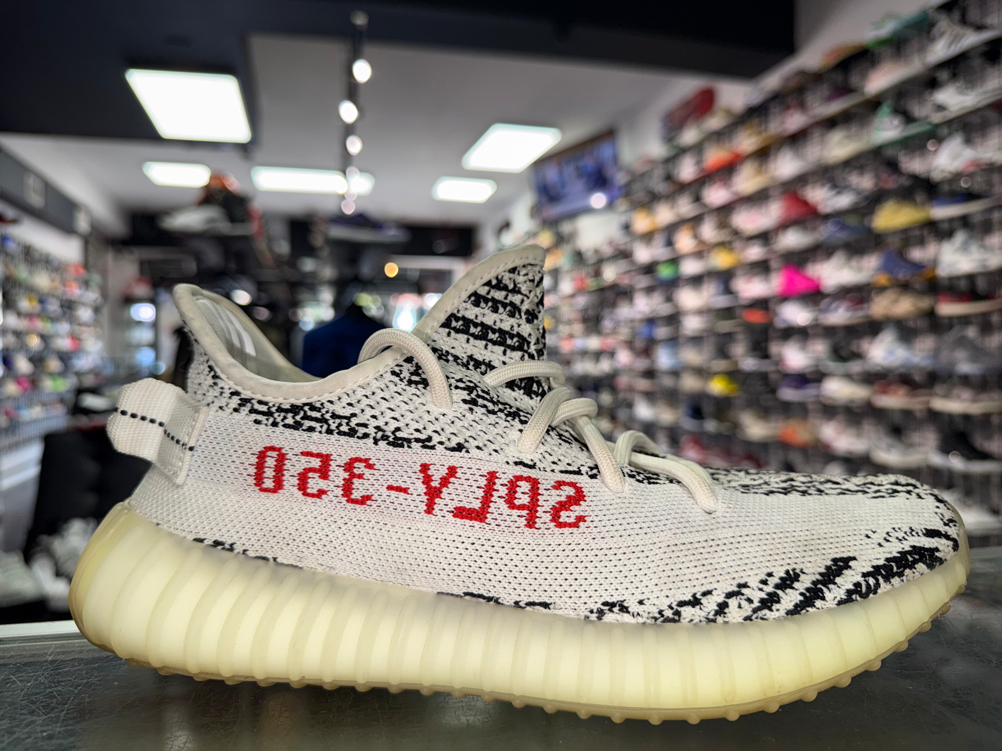 Size 7 Yeezy Boost 350 V2 "Zebra"