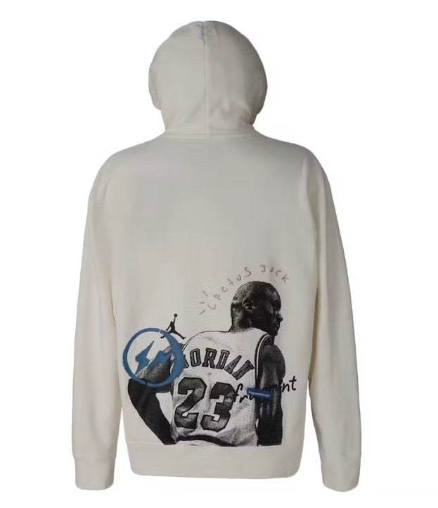 Size M Travis Scott x Jordan Fragment Hoodie “White”