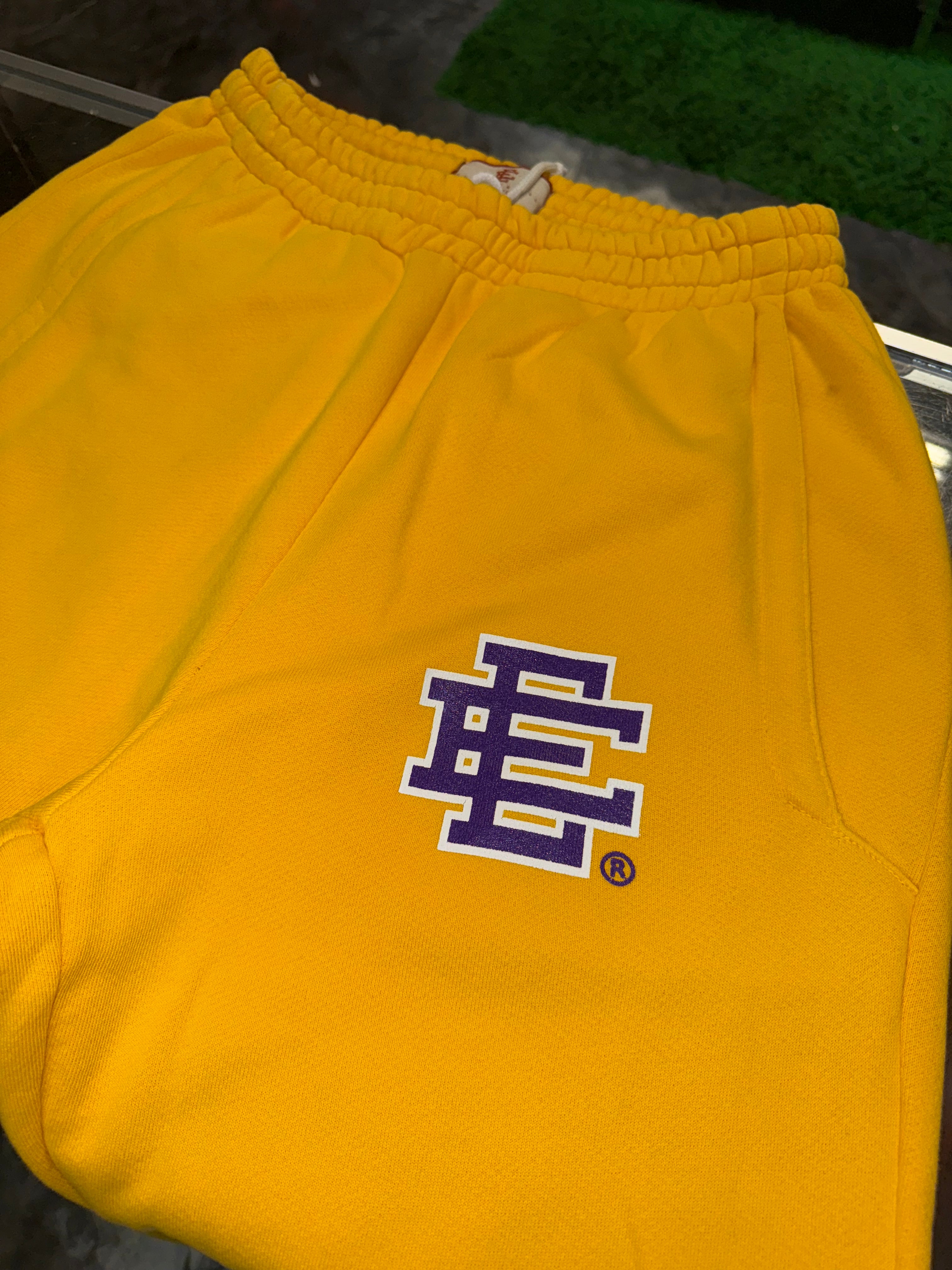 Size M Eric Emanuel EE Sweatpants “Yellow/Purple”