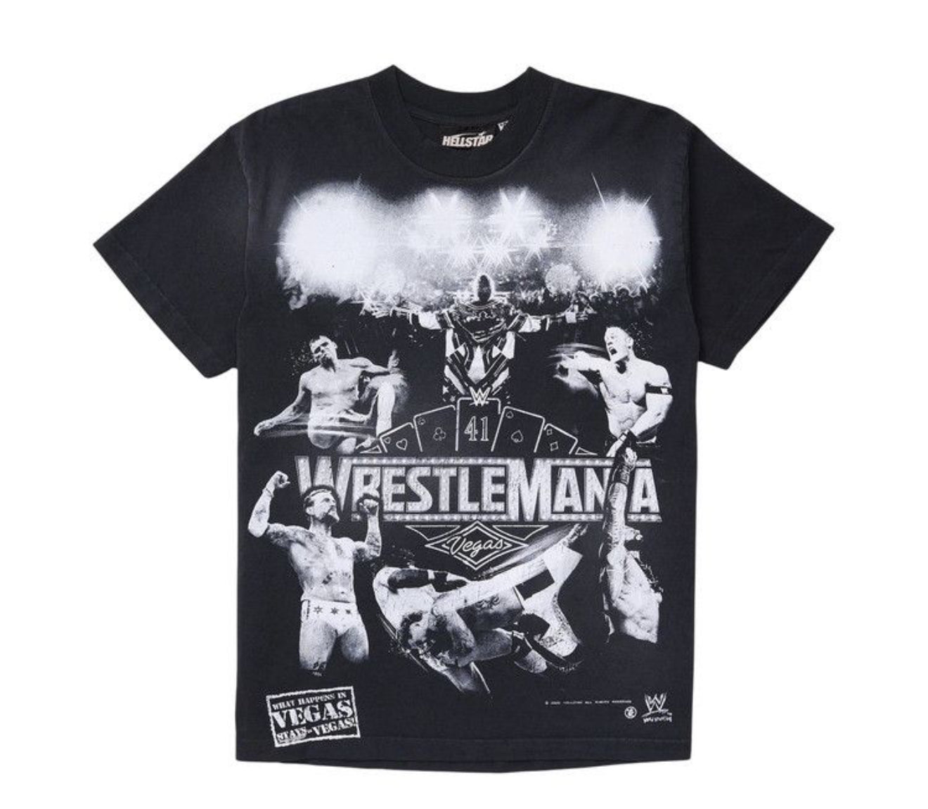 Size S Hellstar x WWE Wrestlemania Tee “Black” Brand New
