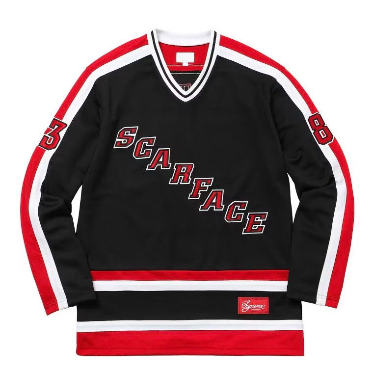 Size M Supreme x Scarface Tony Montana Jersey “Black”