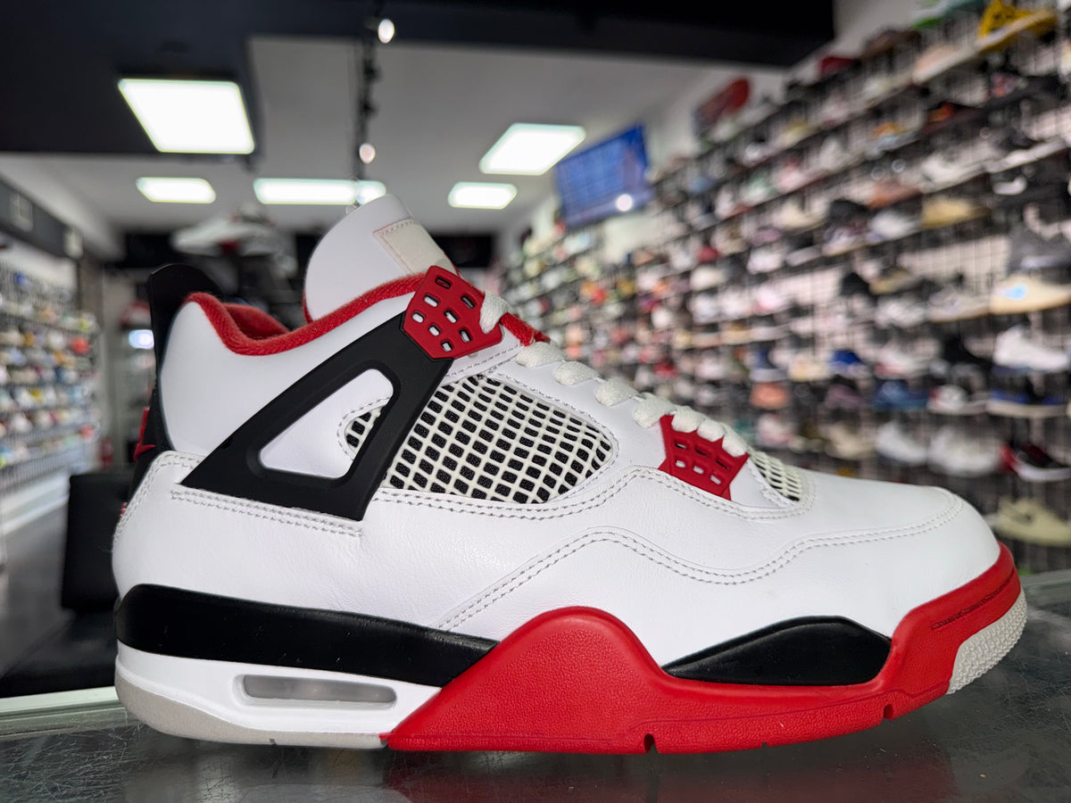 Size 9 Air Jordan 4 "Fire Red"