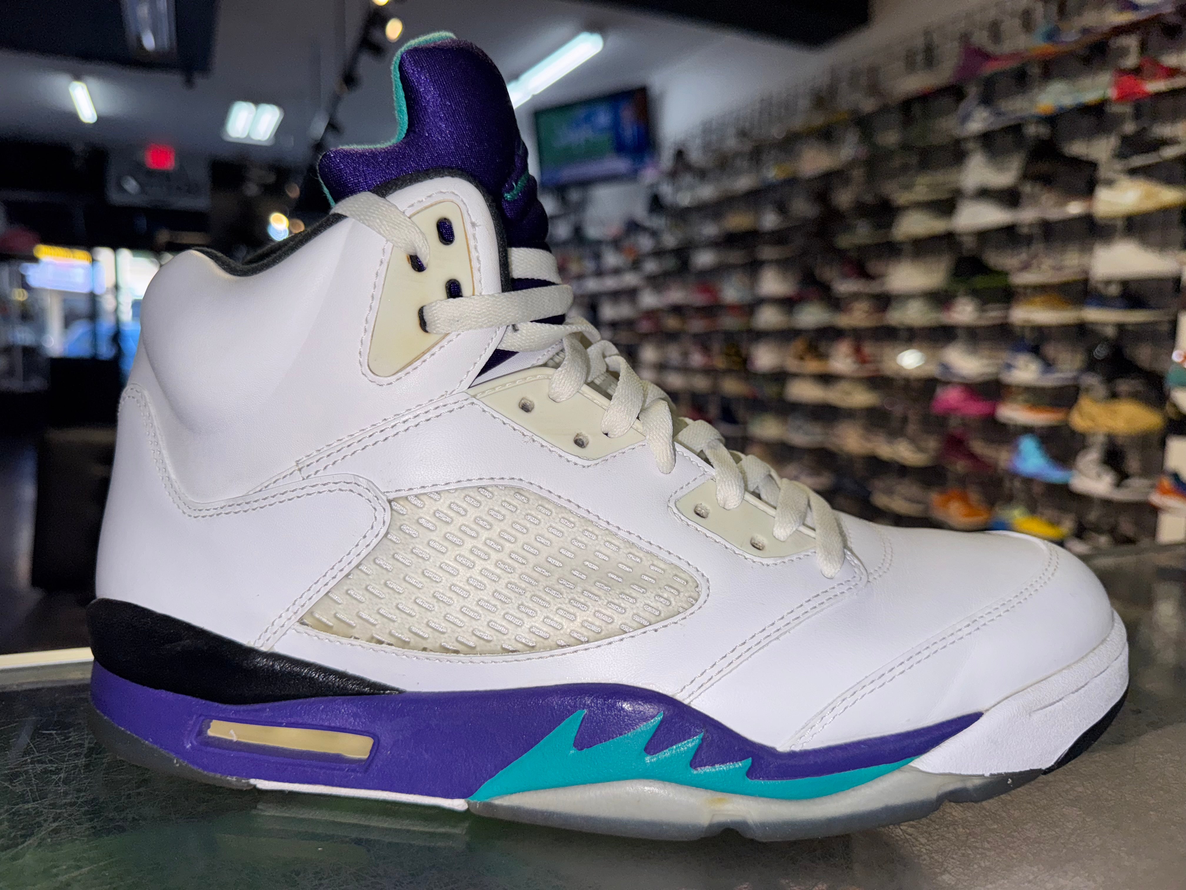 Size 12 Air Jordan 5 "White Grape" 2013