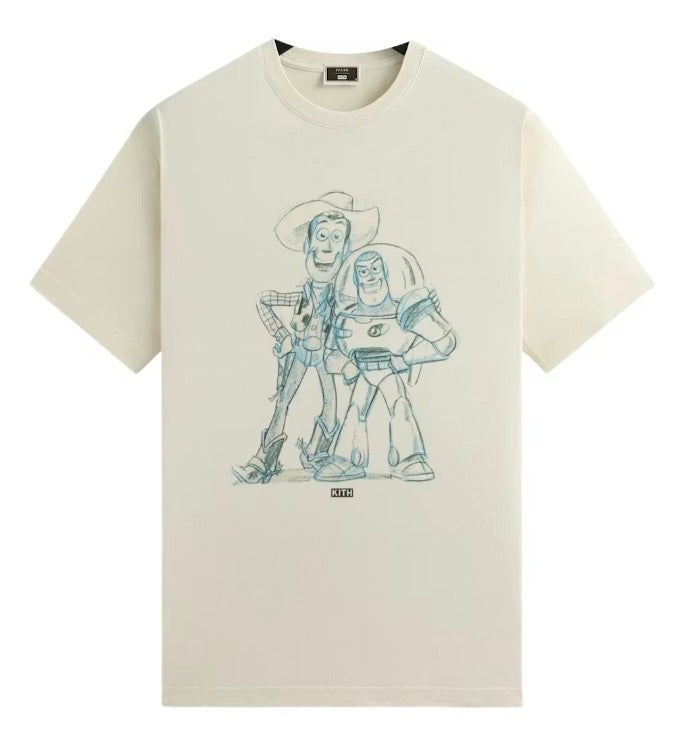 Size L Kith Toy Story Sketch Tee “Sandrift”