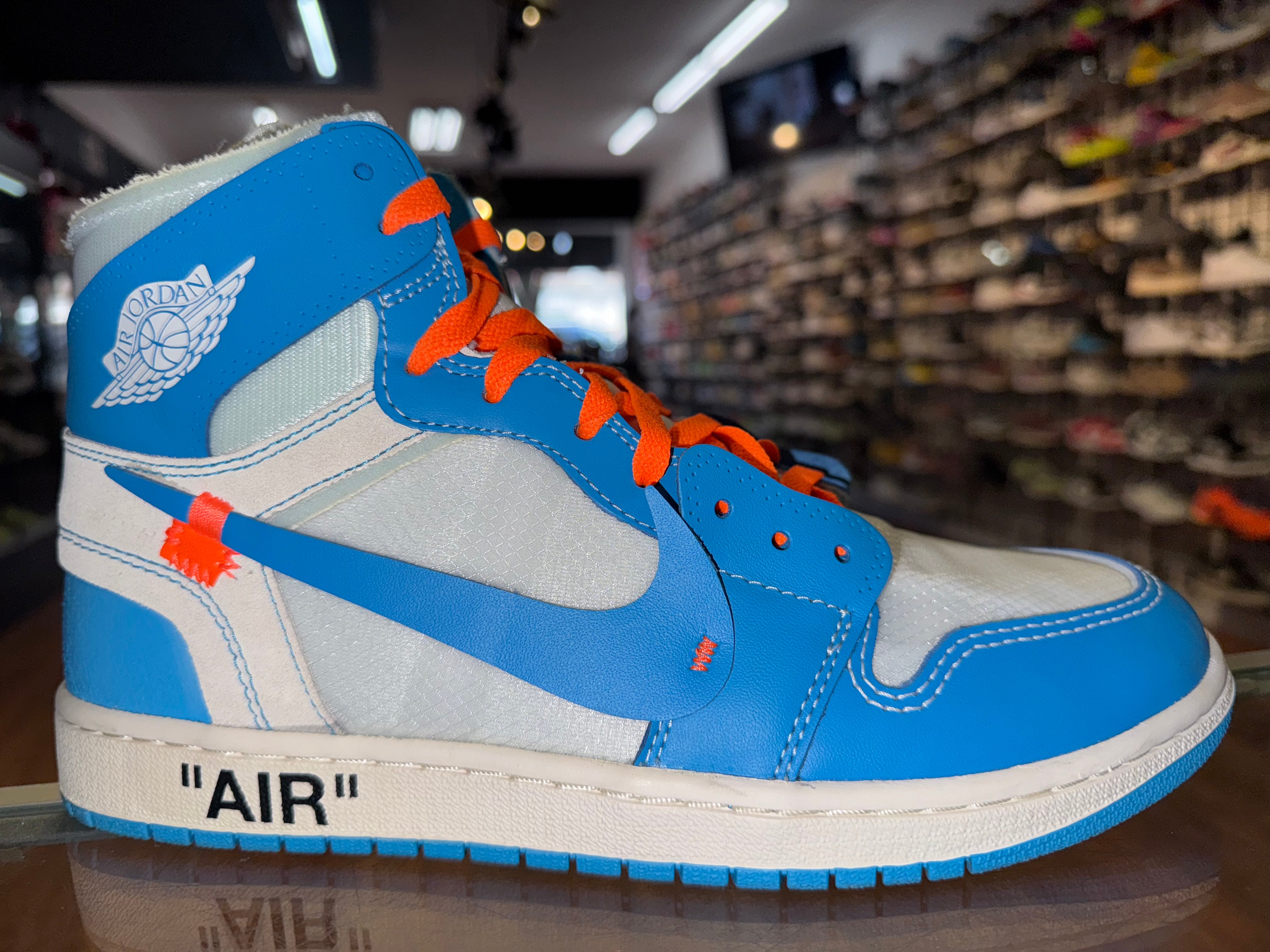 Size 10 Air Jordan 1 Off White “University Blue” Worn 1x