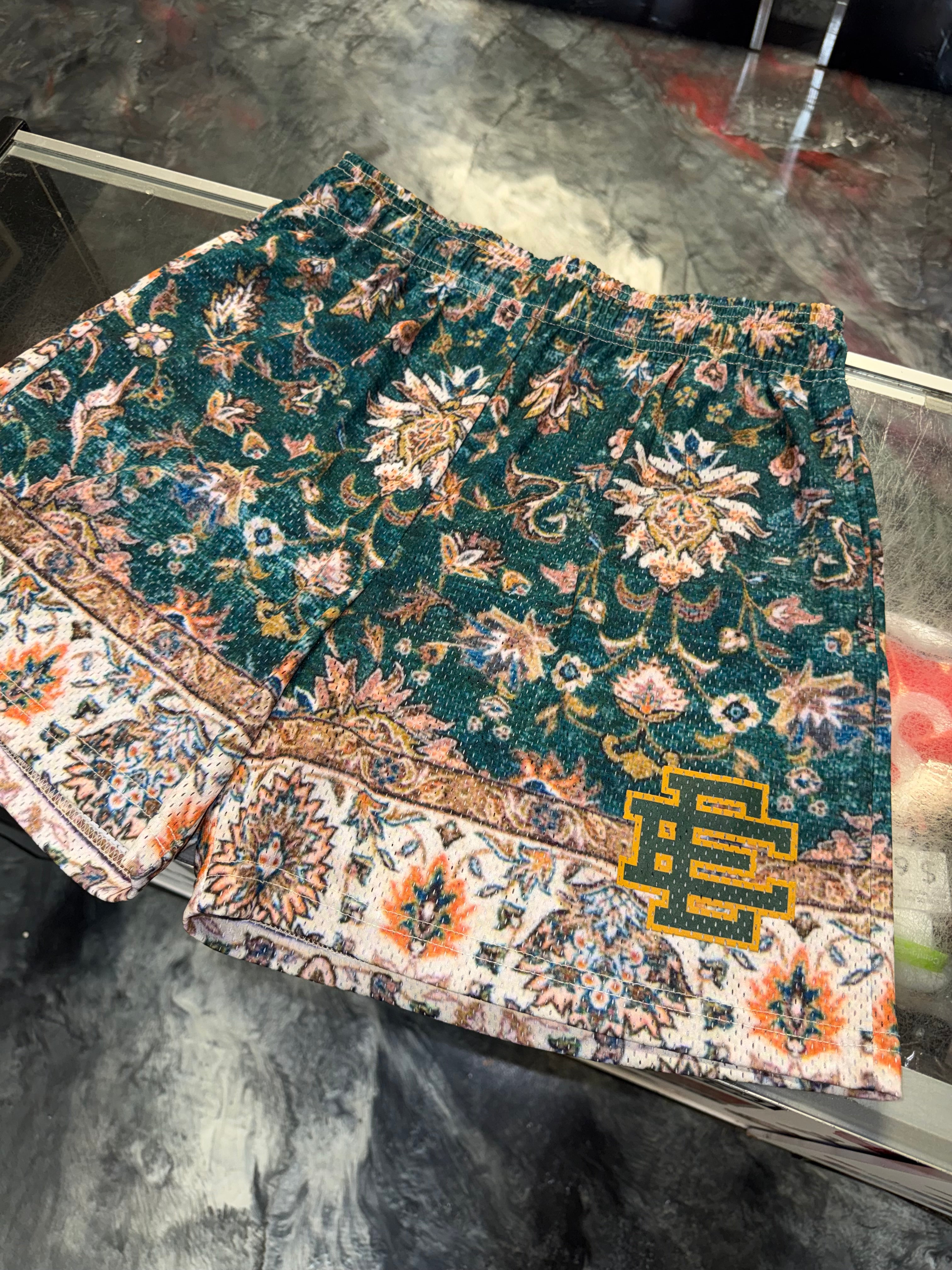 Size XL Eric Emanuel EE Shorts “Carpet/Green”
