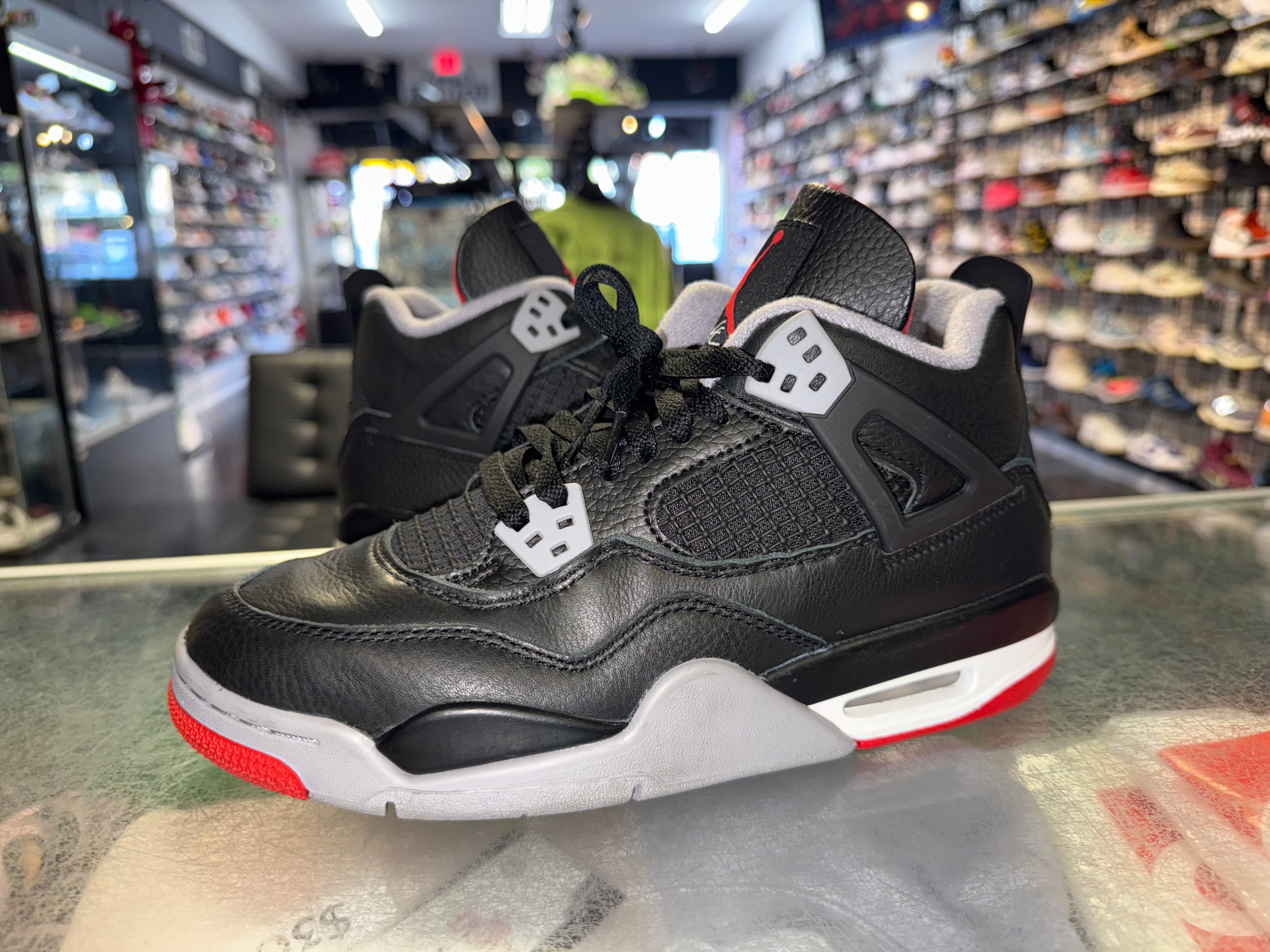 Size 7y Air Jordan 4 “Bred Reimagined”