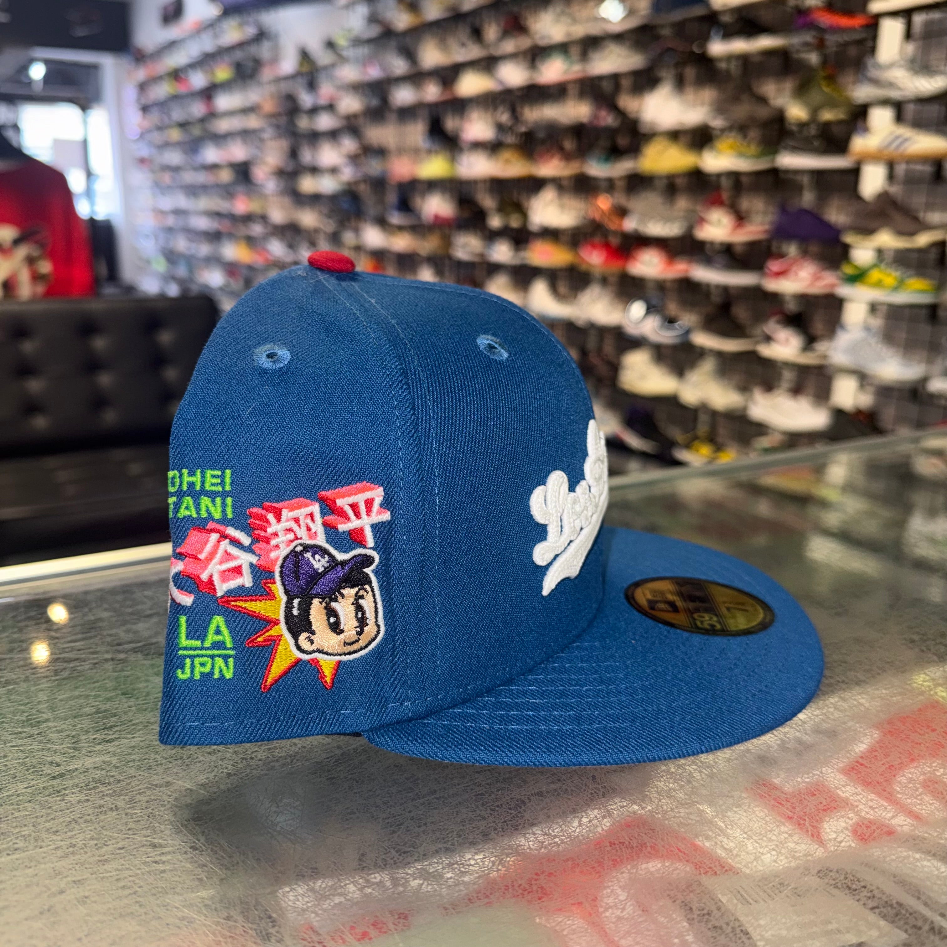 Size 7 3/8 New Era Fitted Hat “Dodgers Embroidery Ohtani Blue” Brand New