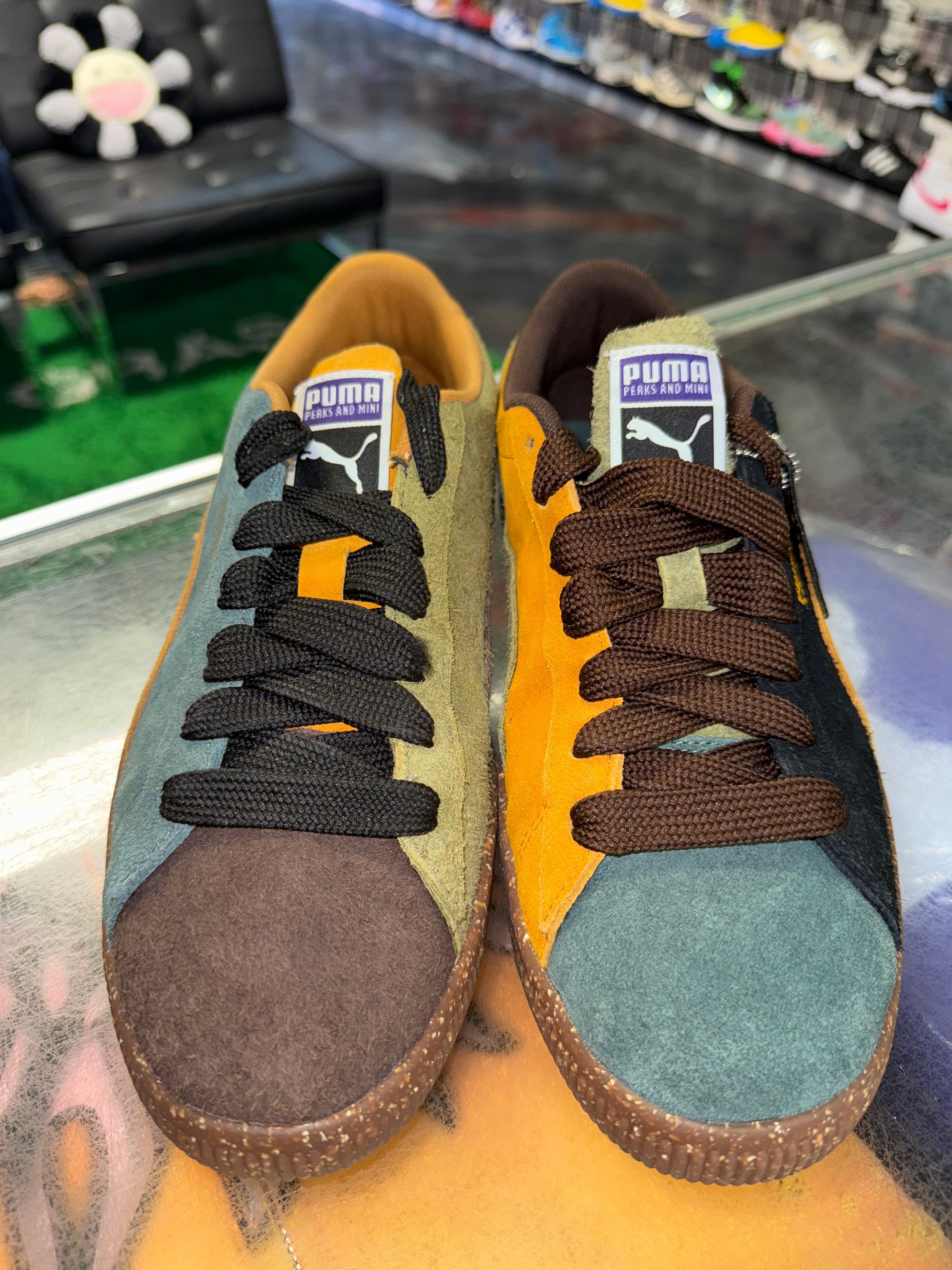 Size 11 Puma Suede Vintage "Perks and Mini Brown" Brand New