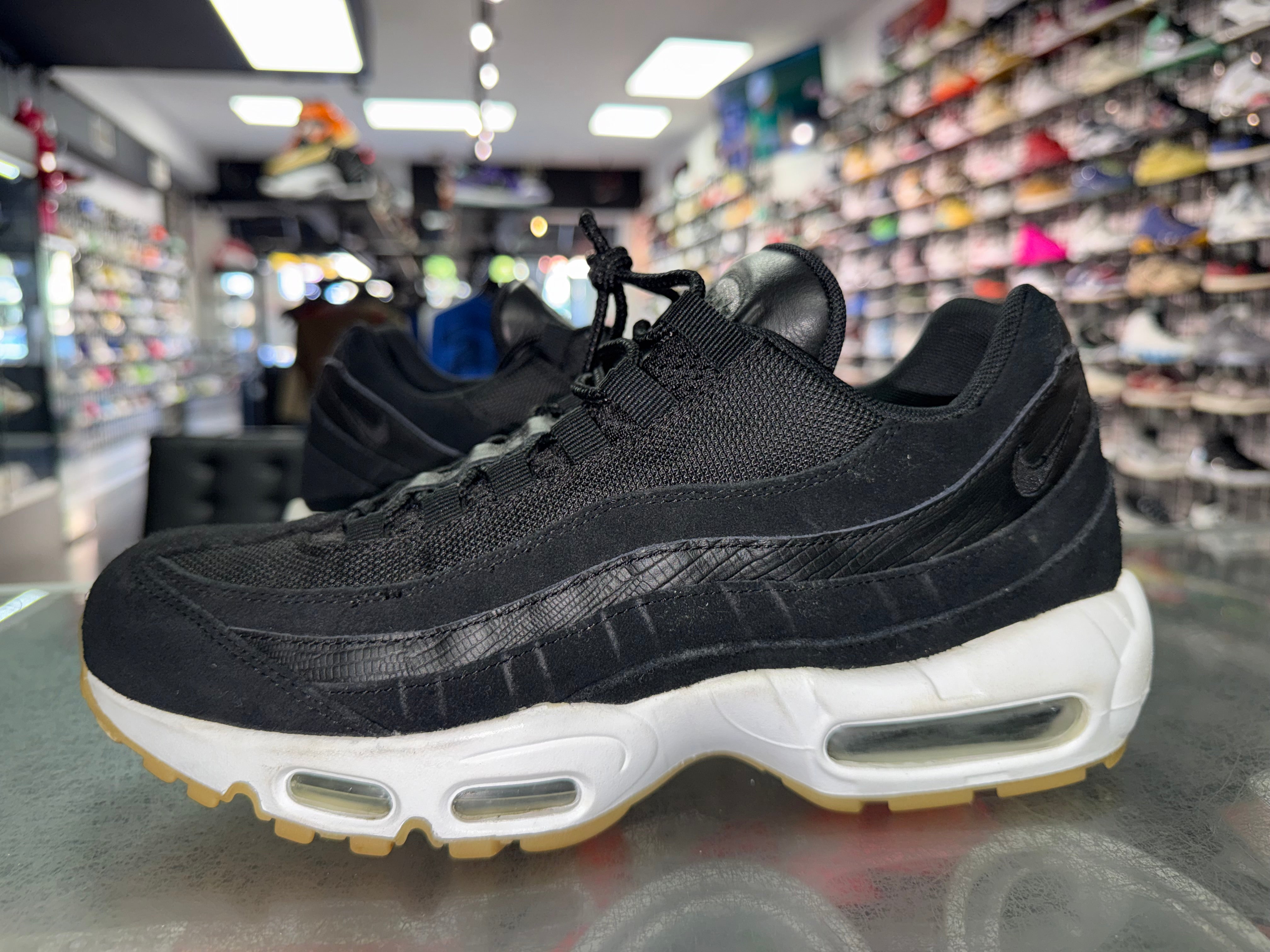 Size 9.5 Air Max 95 "Exotic Skins Black Gum"