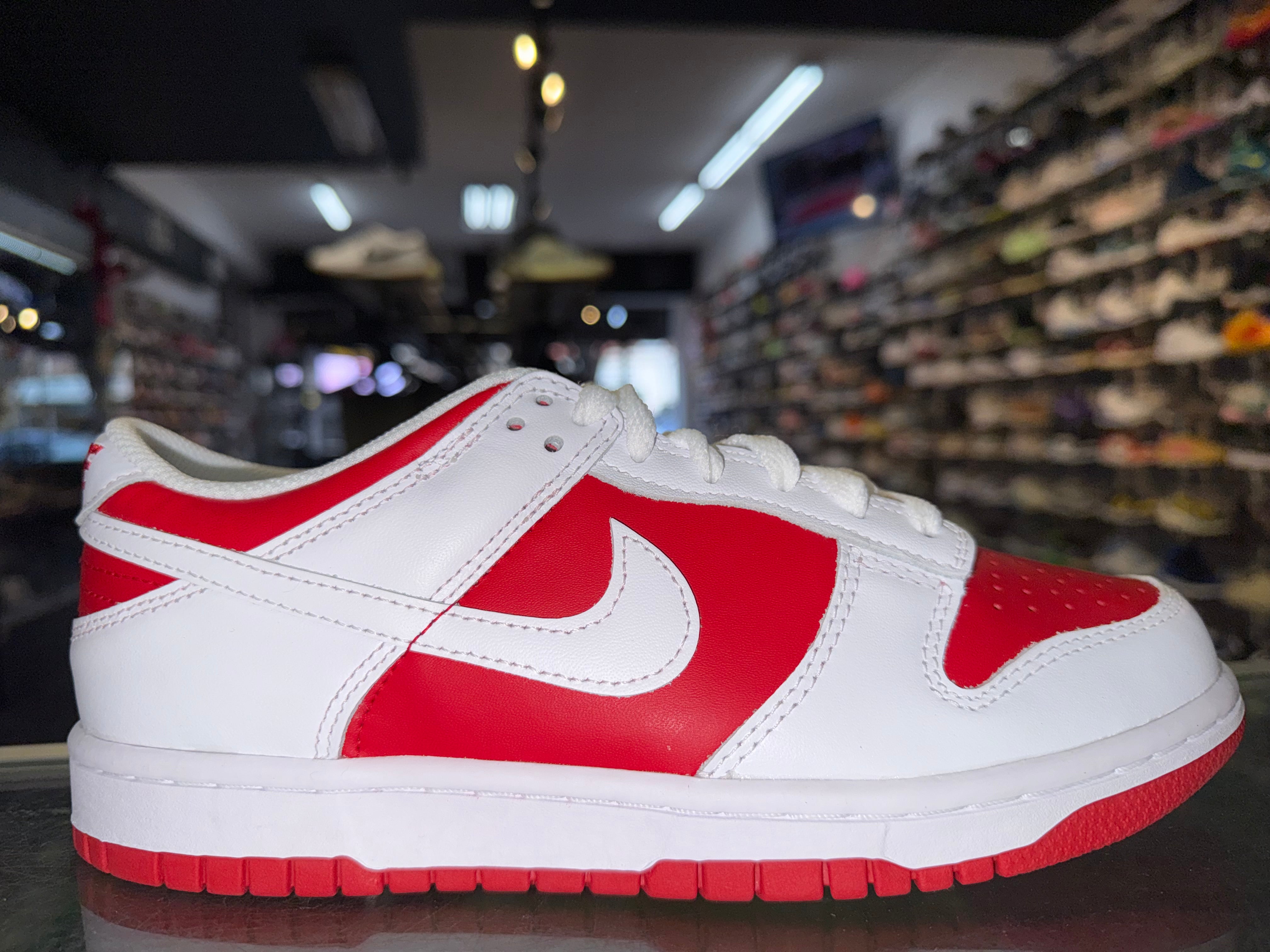 Size 5y Dunk Low "Championship Red" Brand New