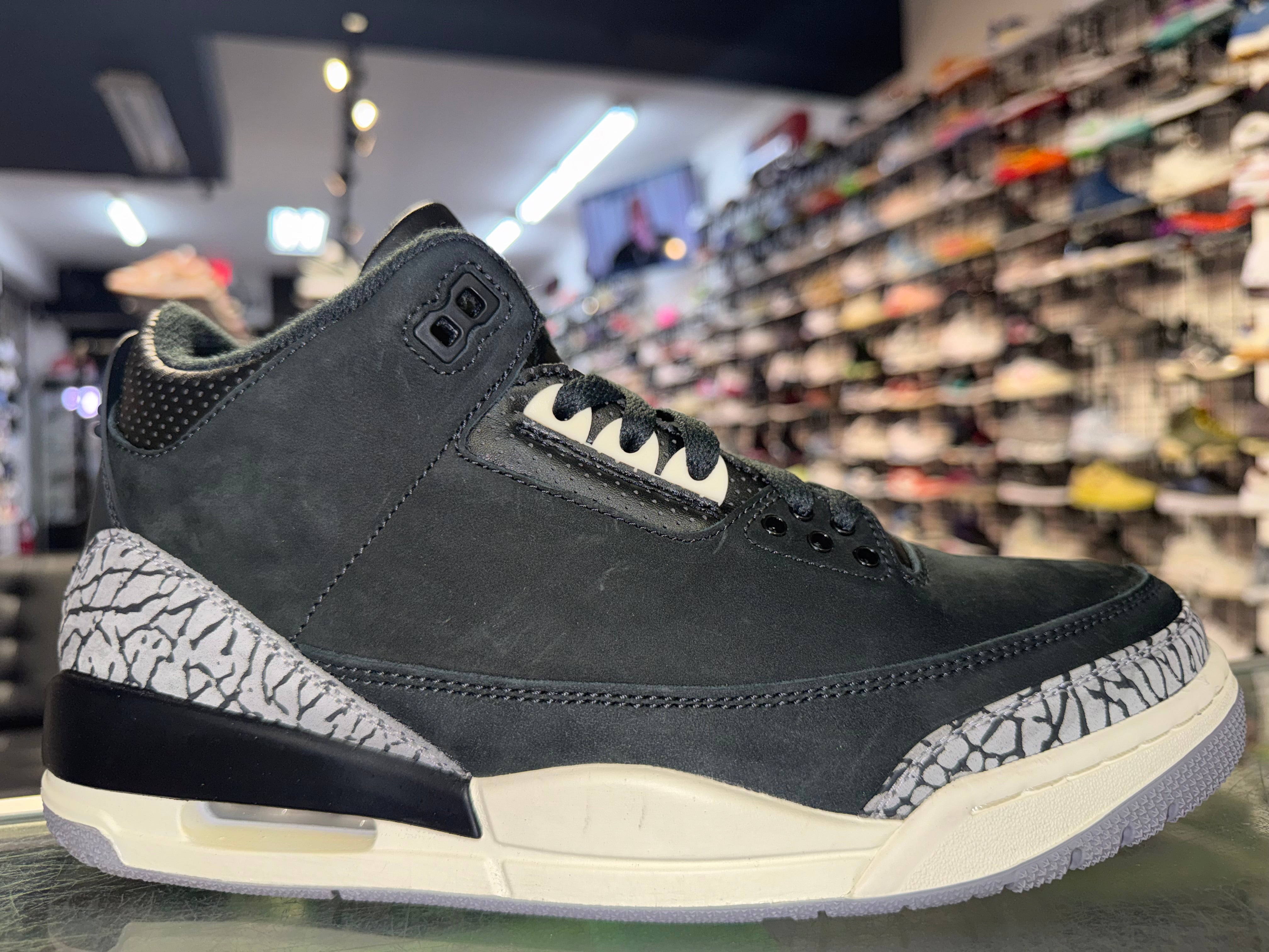 Size 8.5 (10W) Air Jordan 3 "Off Noir"
