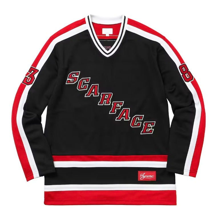 Size M Supreme Scarface Jersey “Black/Red”