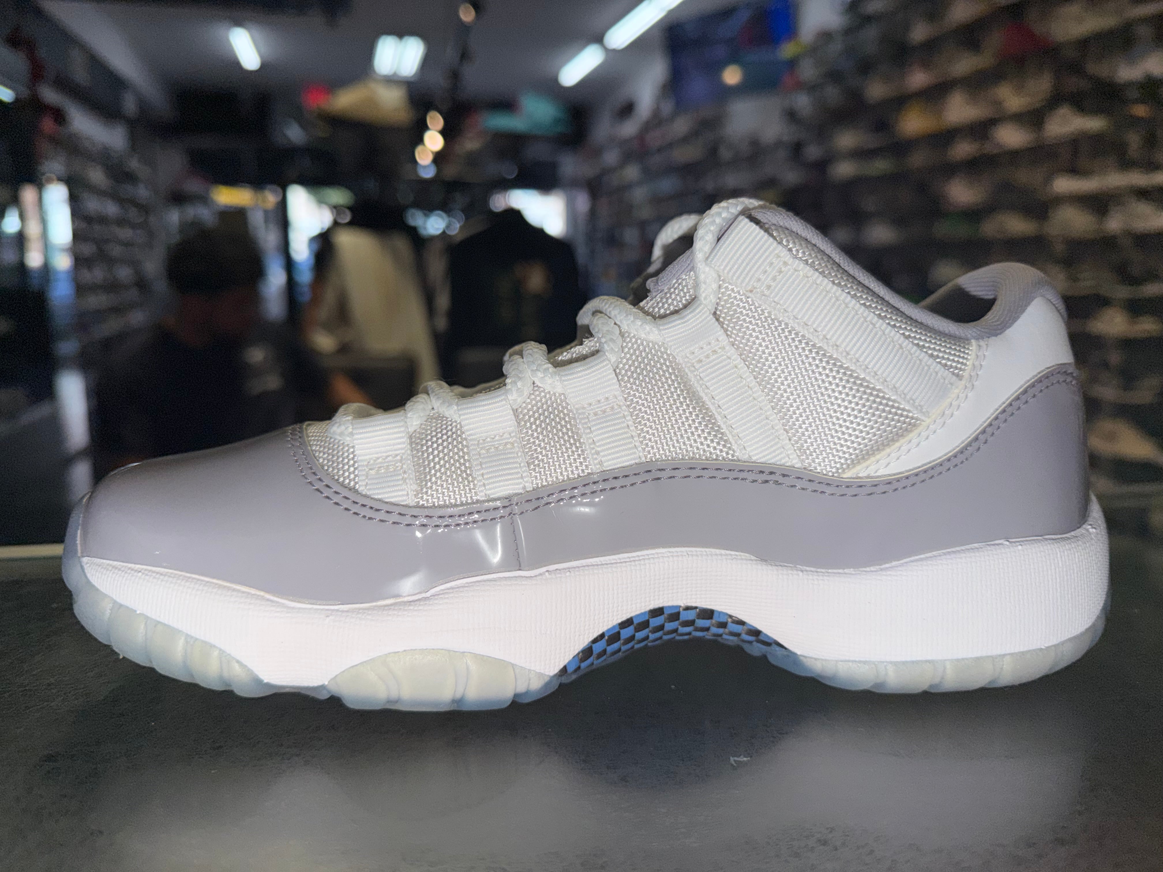 Size 6.5y Air Jordan 11 Low "Cement Grey"