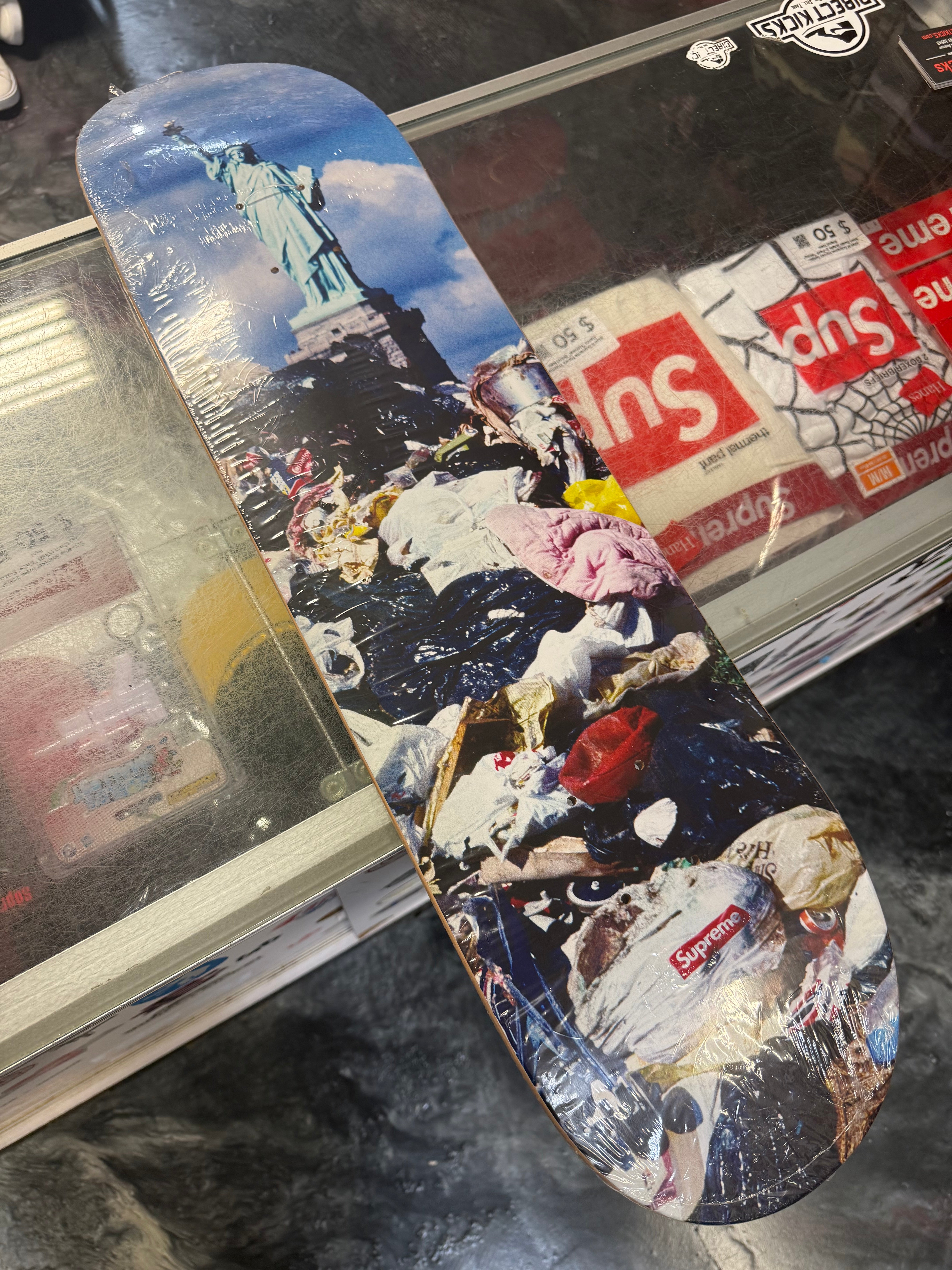 Size OS Supreme NY Trash Skateboard “Multicolor” Brand New