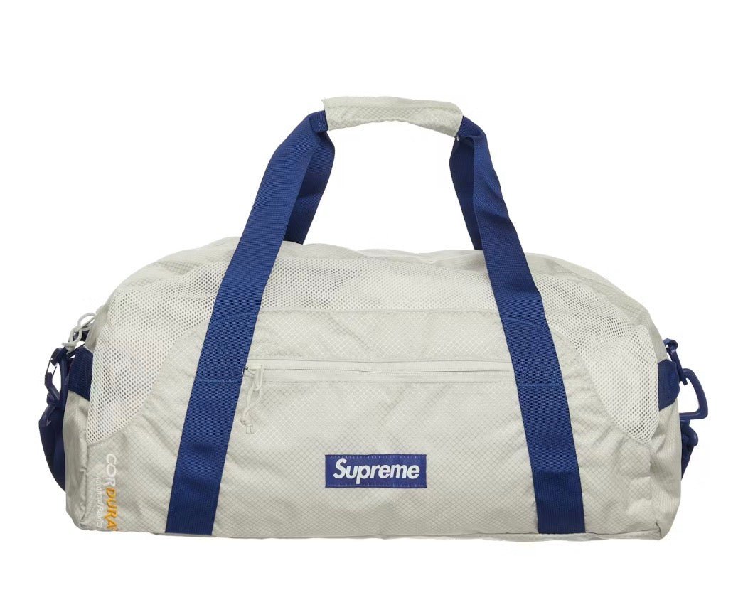Size OS Supreme Duffle Bag SS22 “Silver/Blue”