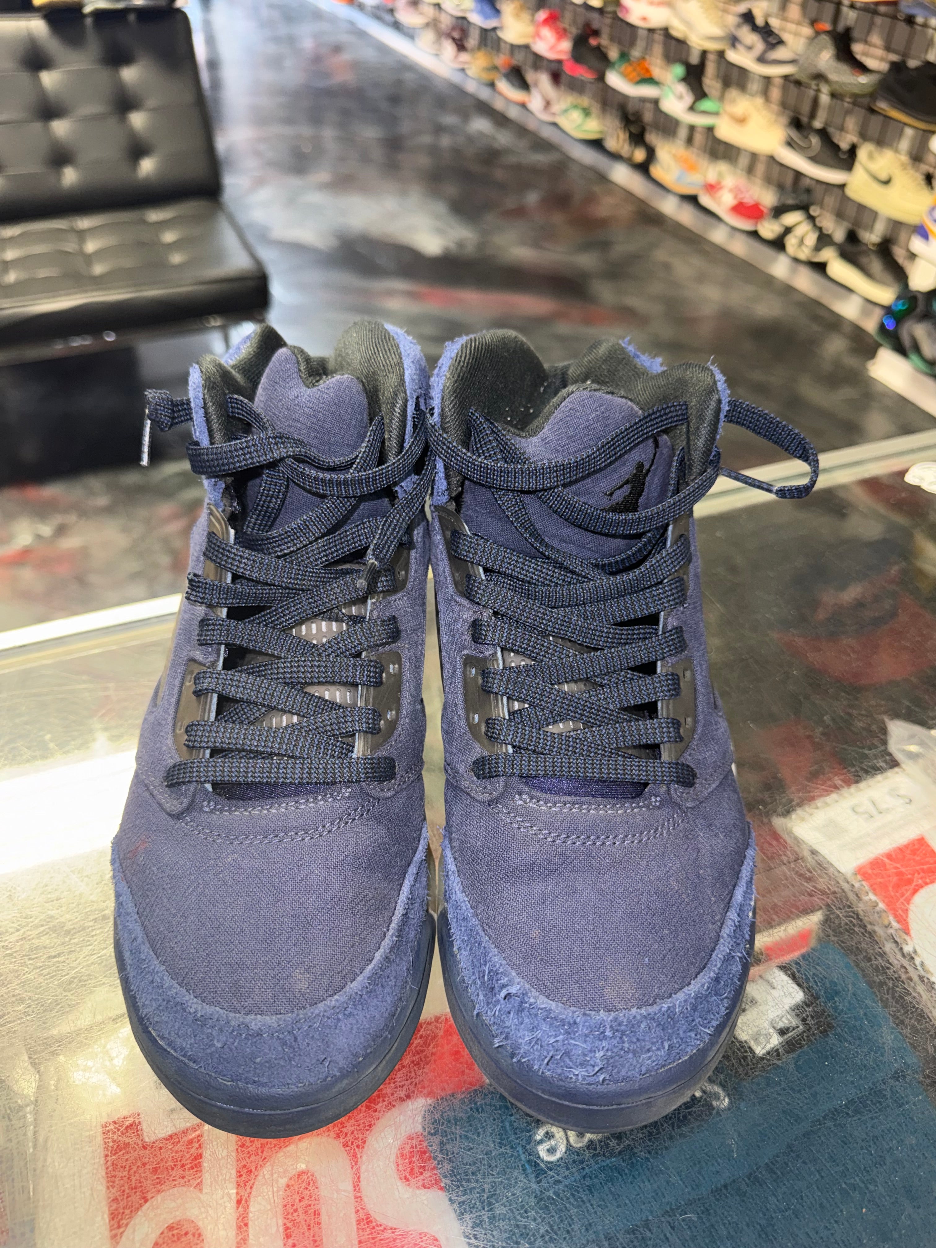 Size 8 Air Jordan 5 "Midnight Navy"
