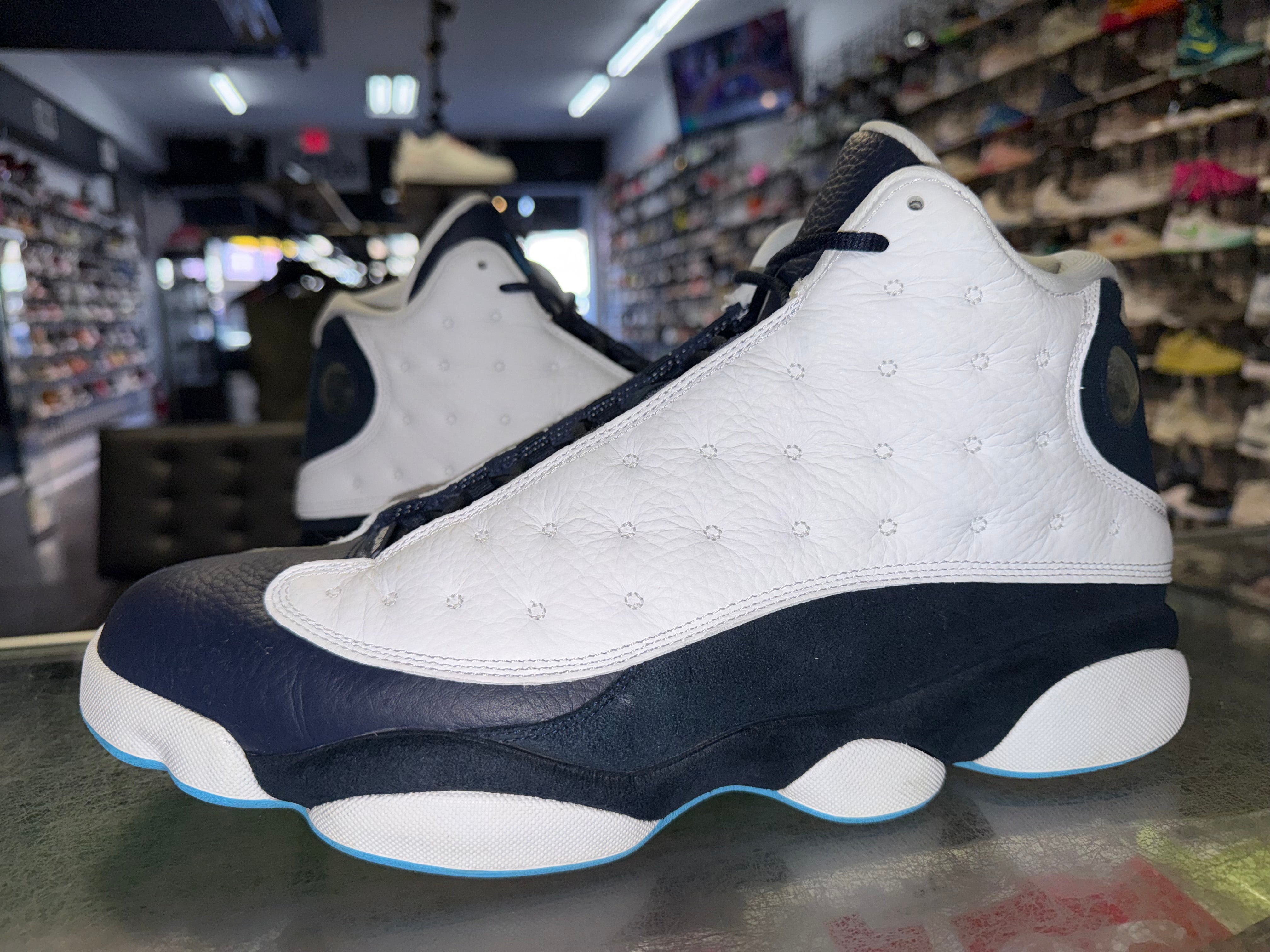 Size 14 Air Jordan 13 "Obsidian Powder Blue"