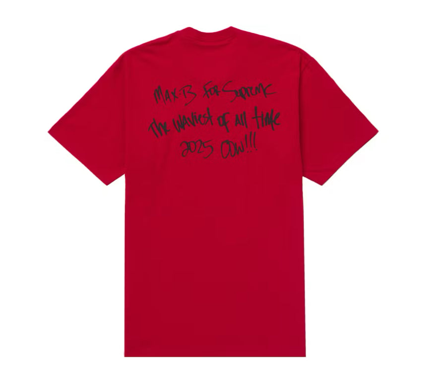 Size L Supreme Max B Tee “Red” Brand New