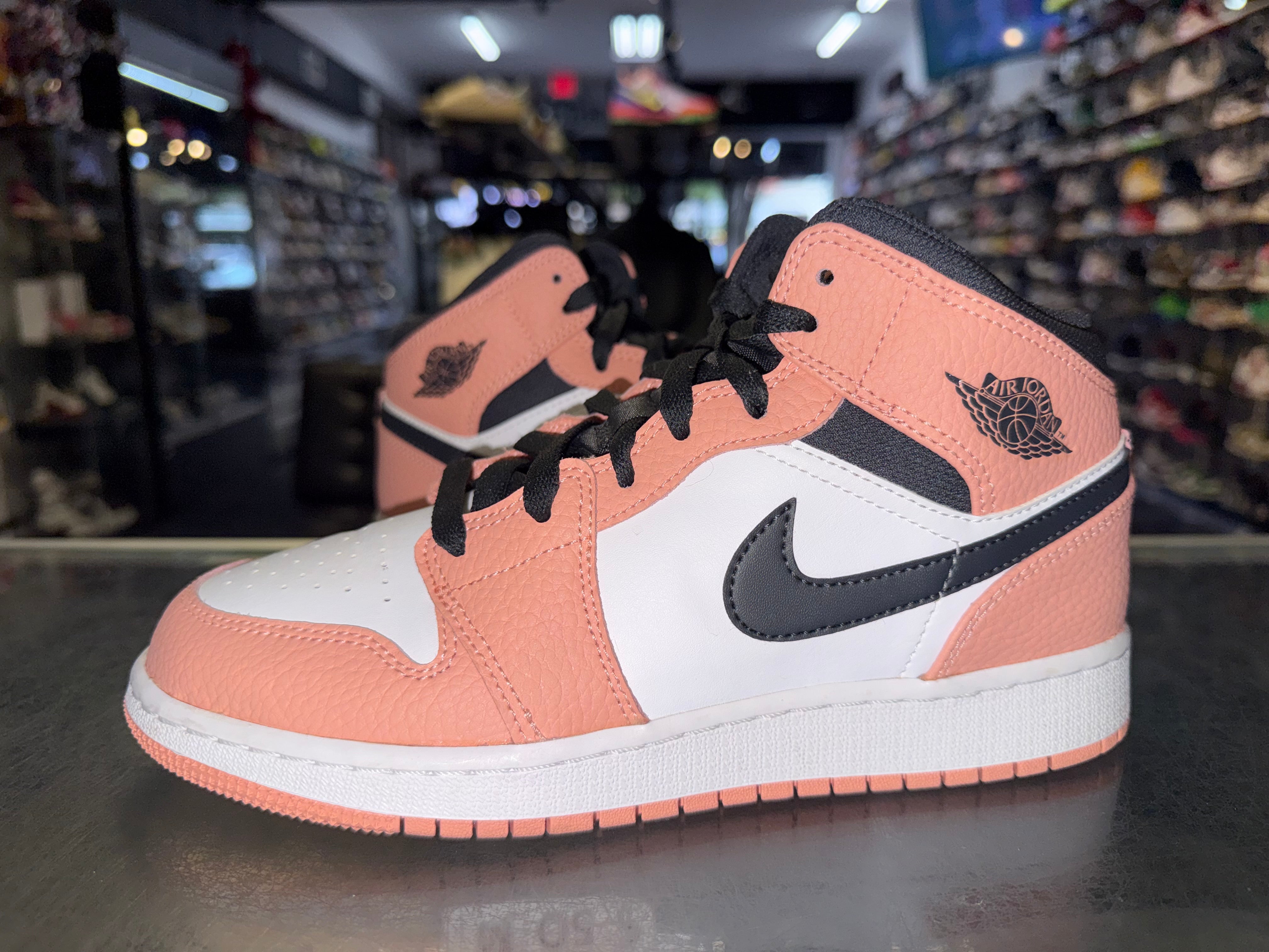 Size 6y Air Jordan 1 Mid "Pink Quartz"