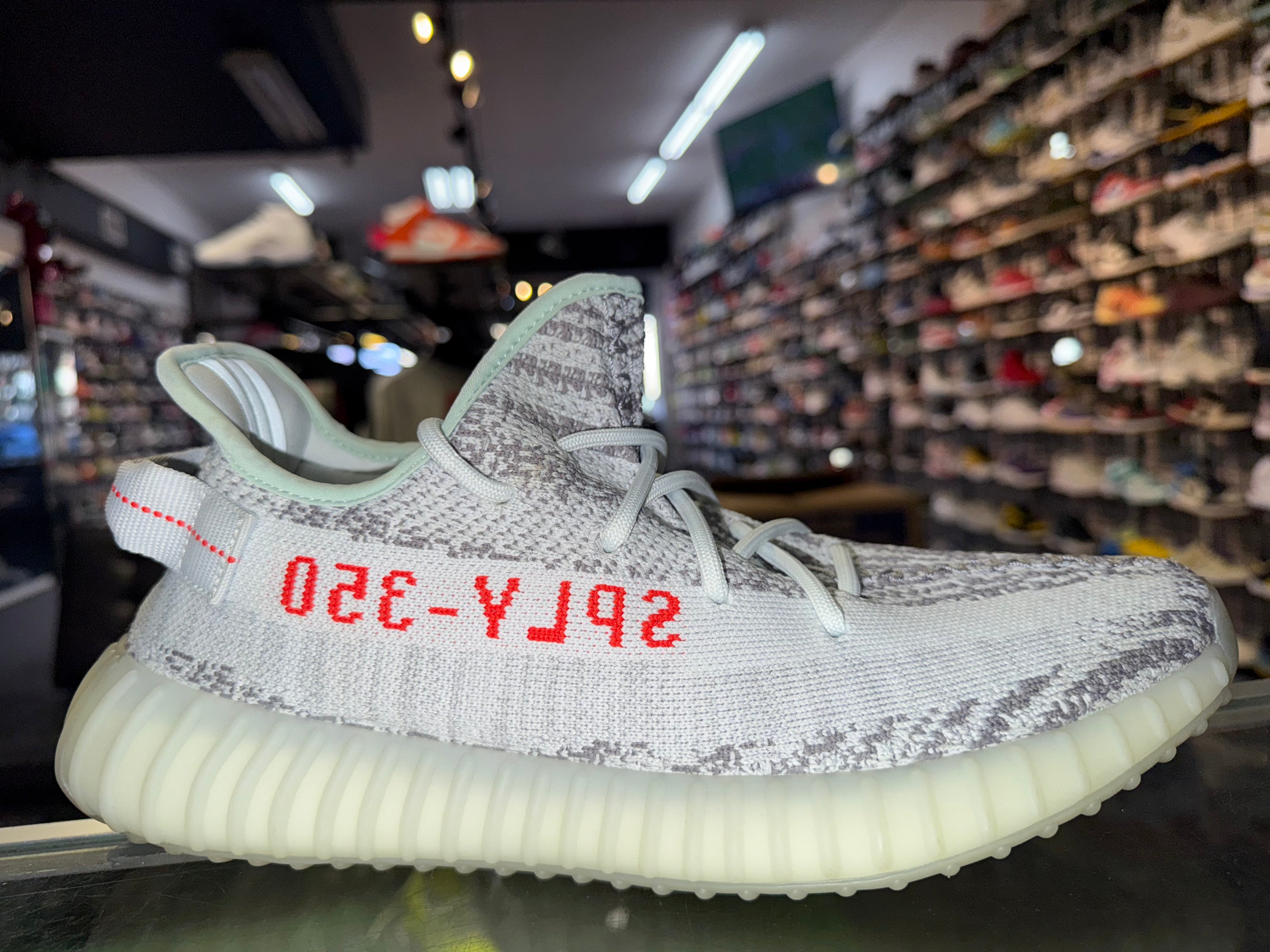 Size 10 Yeezy Boost 350 V2 "Blue Tint"
