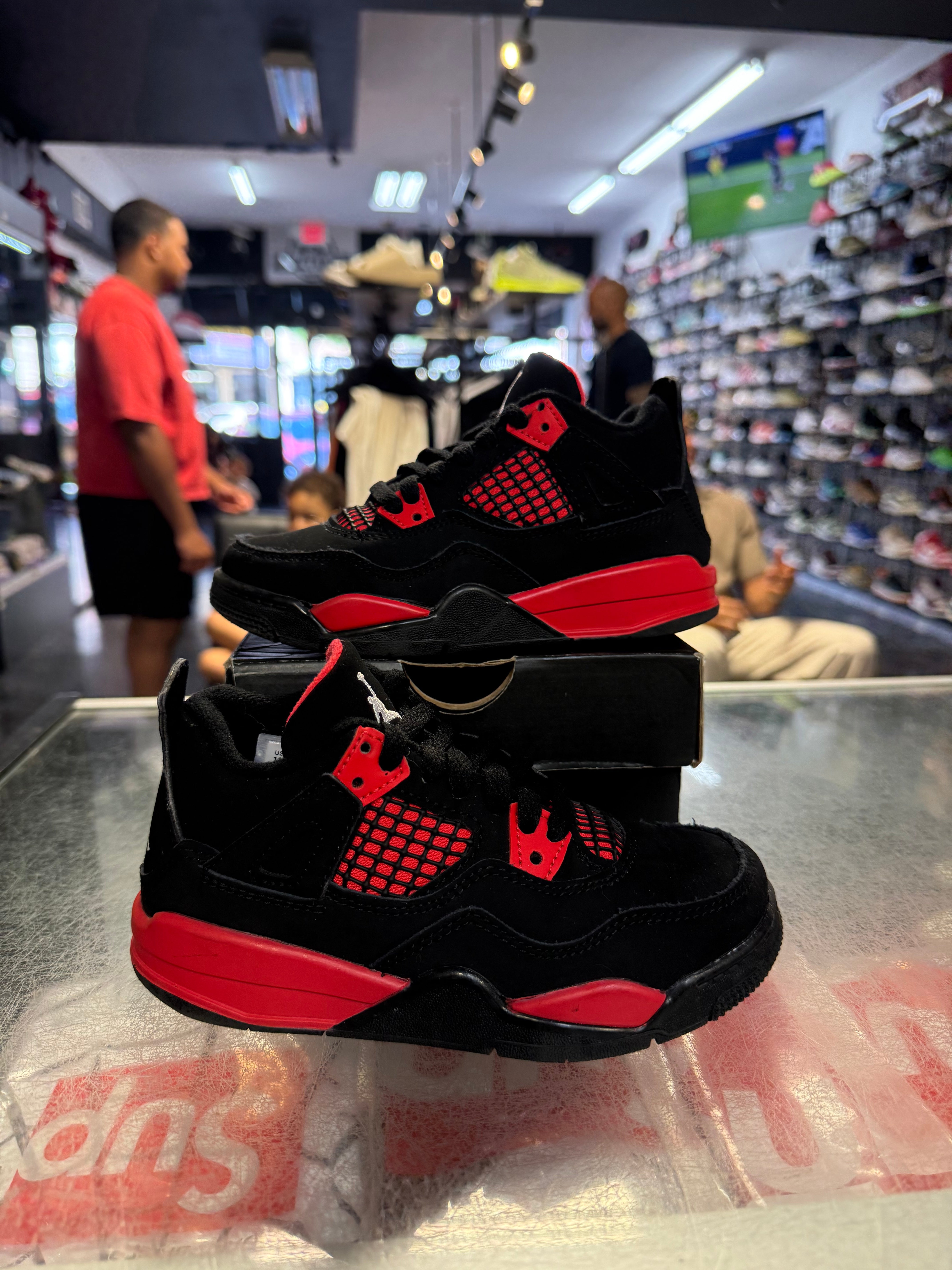 Size 11c Air Jordan 4 “Red Thunder” (PS)