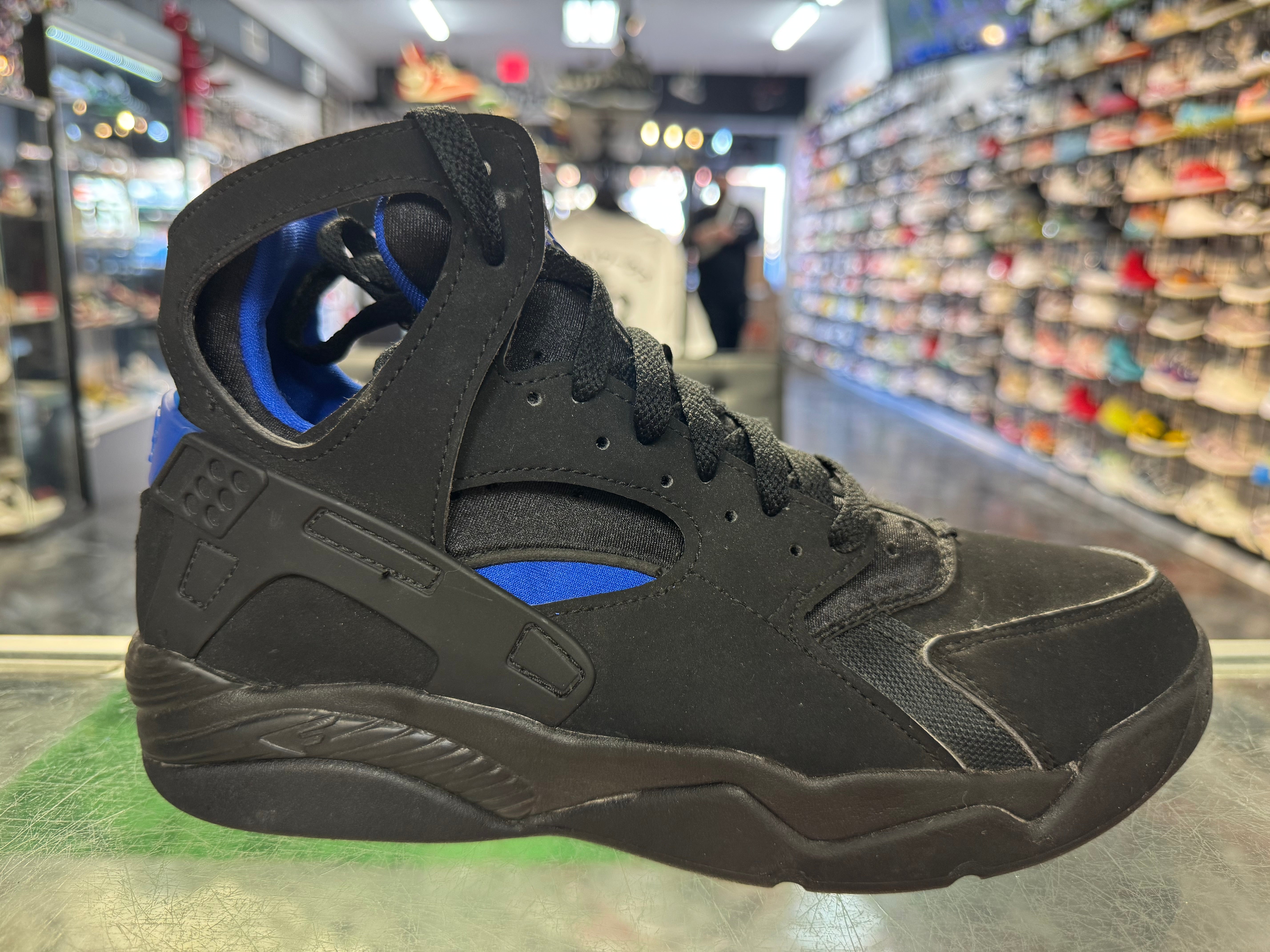 Size 7.5 Air Flight Huarache "Black Lyon Blue"