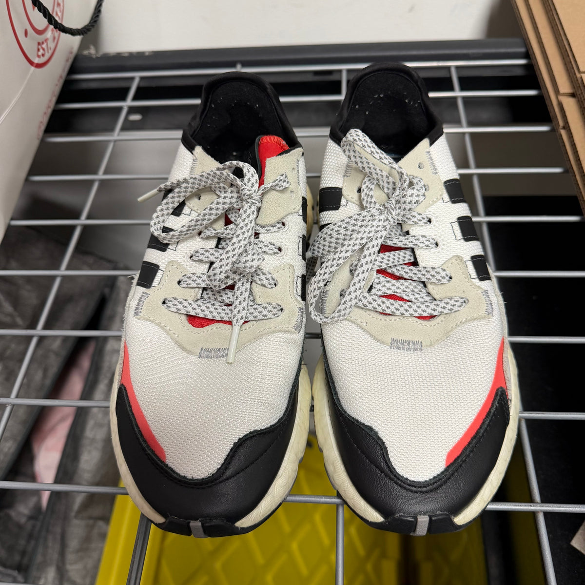 Size 7 Adidas Nite Jogger "Hi Res Red" - NB