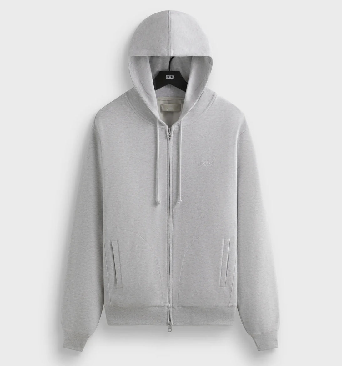 Size XL Kith Williams Zip Up Hoodie “Grey” Worn 1x