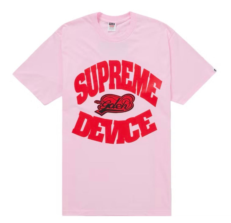 Size XL Supreme GOODENOUGH Device Tee “Pink” Worn 1x