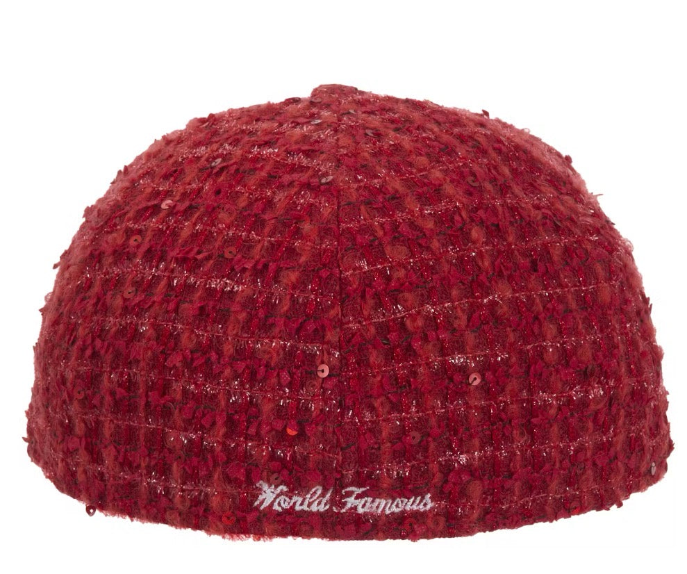 Size 7 1/2 Supreme Boucle Bogo Fitted Hat “Red” Brand New