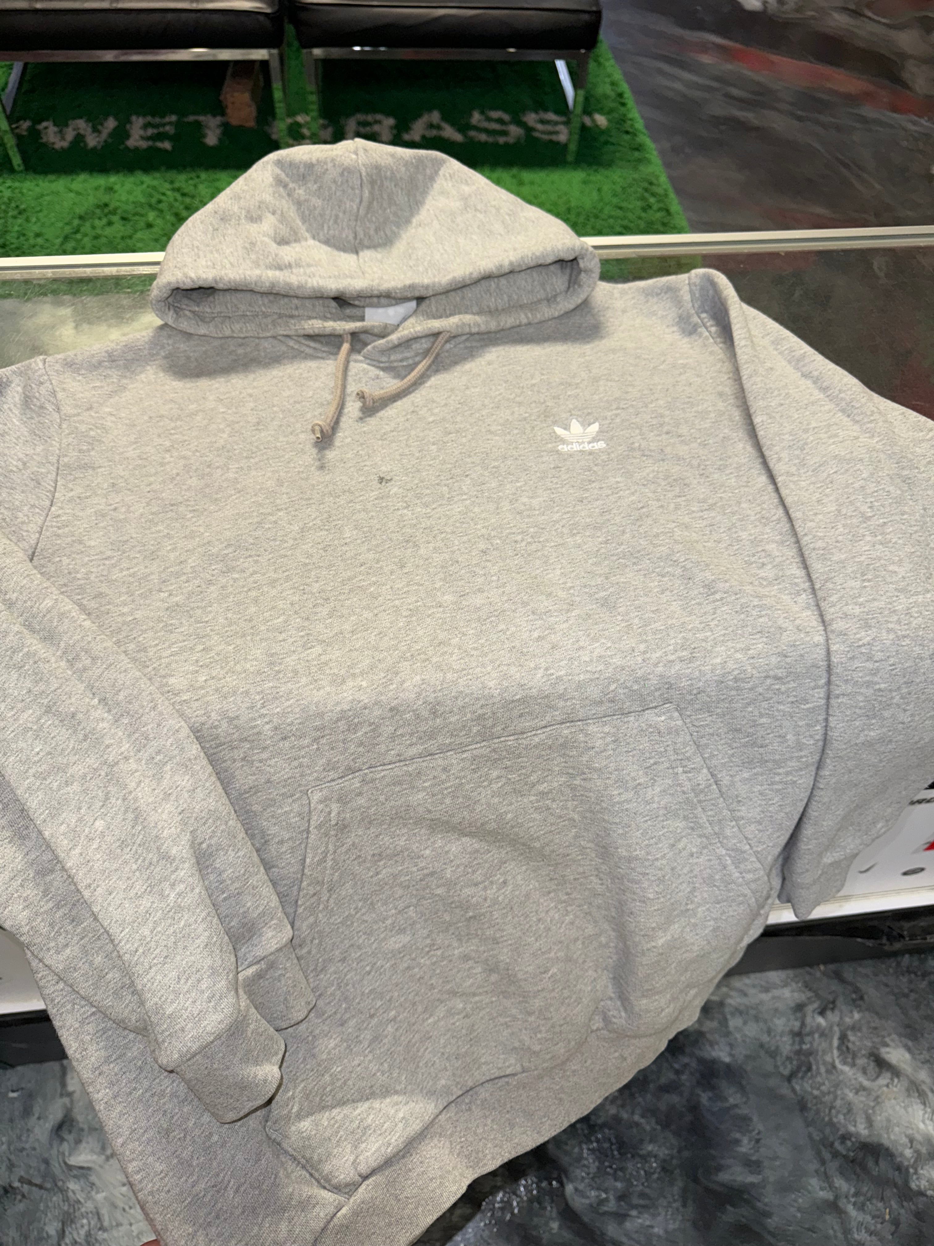 Large Adidas Hoodie Grey