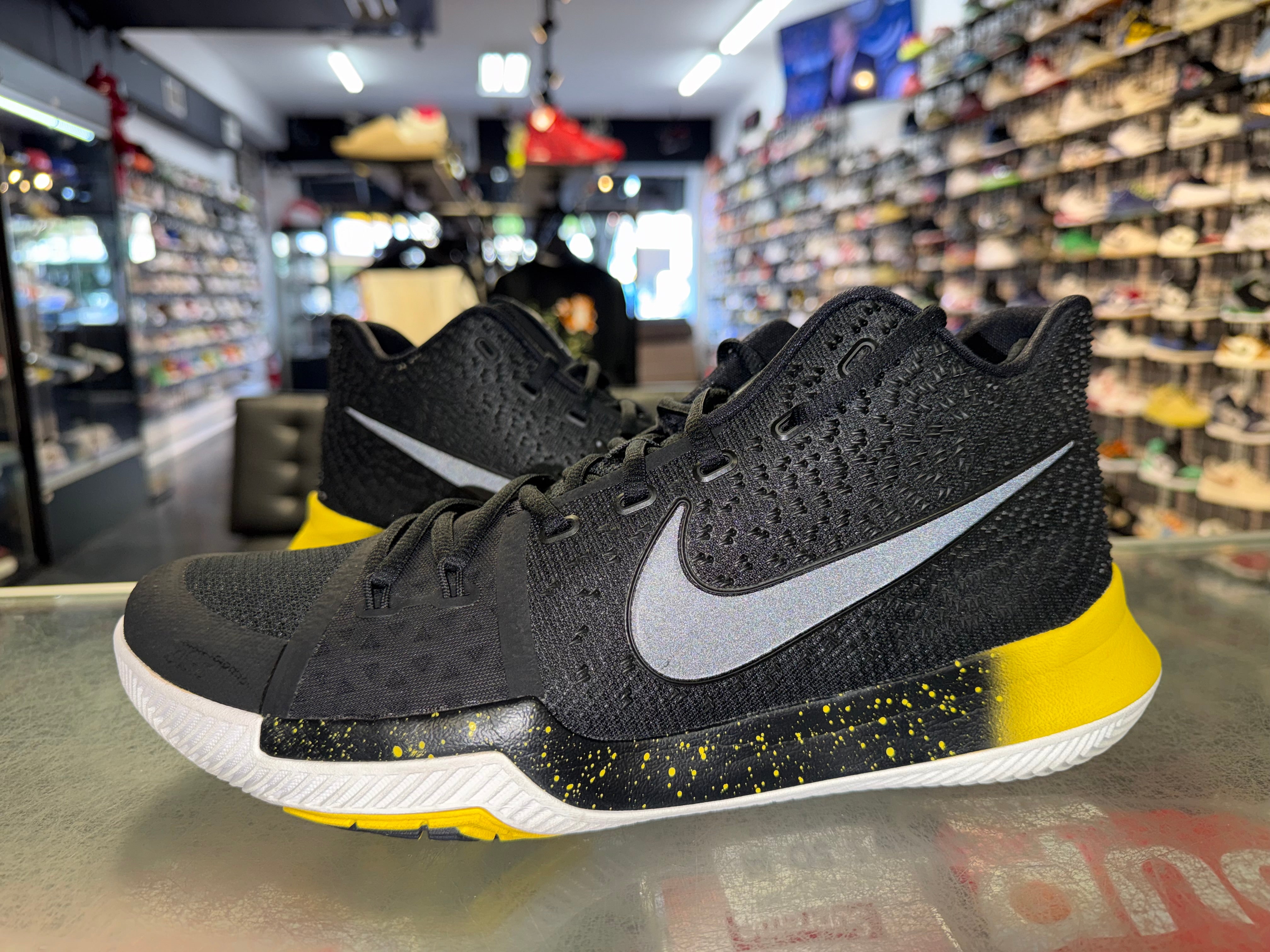 Size 12 Nike Kyrie 3 “Black/Yellow”