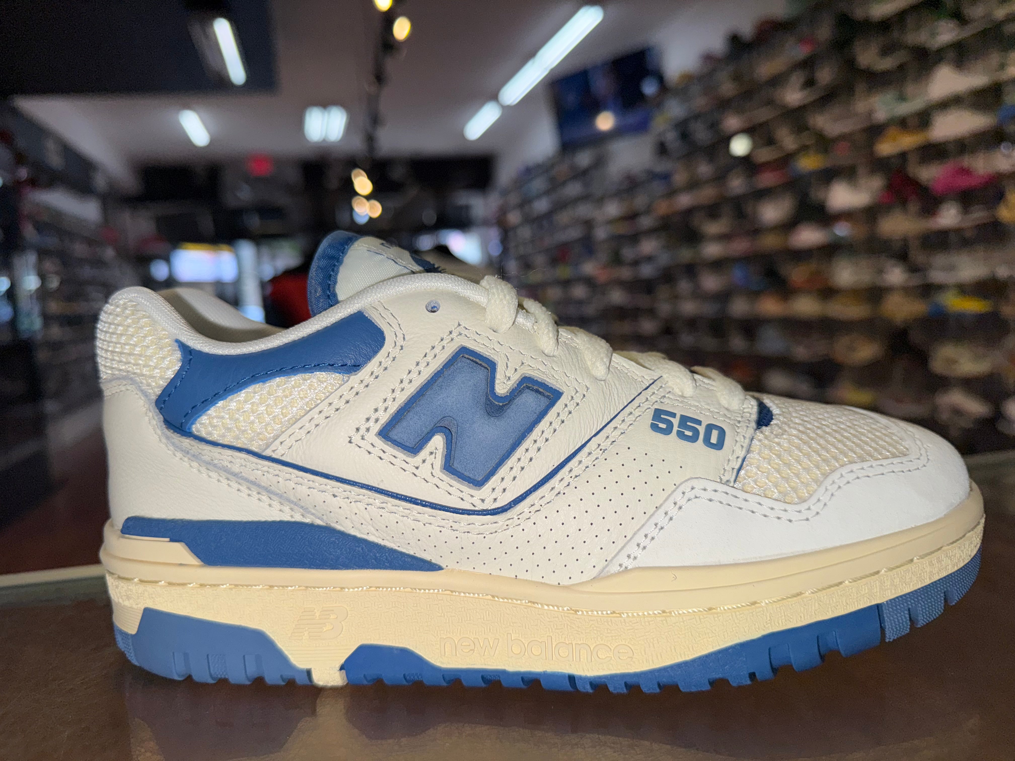 Size 4.5y New Balance 550 “Sea Salt Blue” Brand New