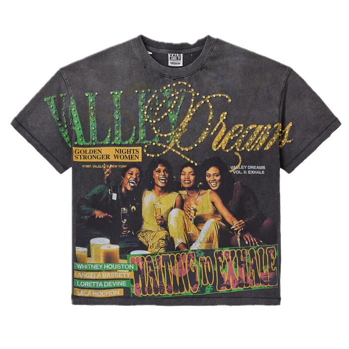 Size XL Vale Forever Xhale Bling Tee “Black” Brand New