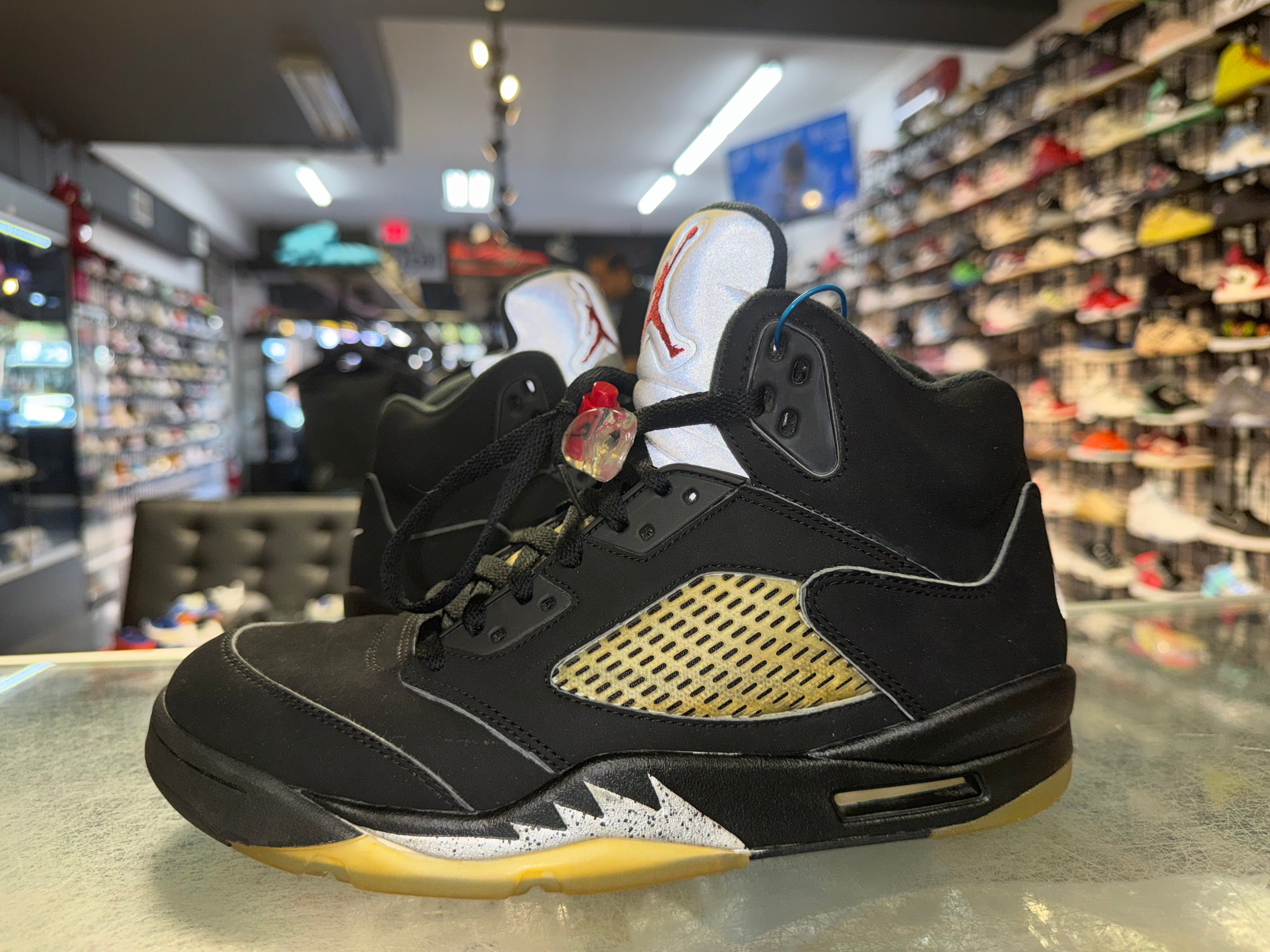 Size 9 Air Jordan 5 "Black Metallic" 2016