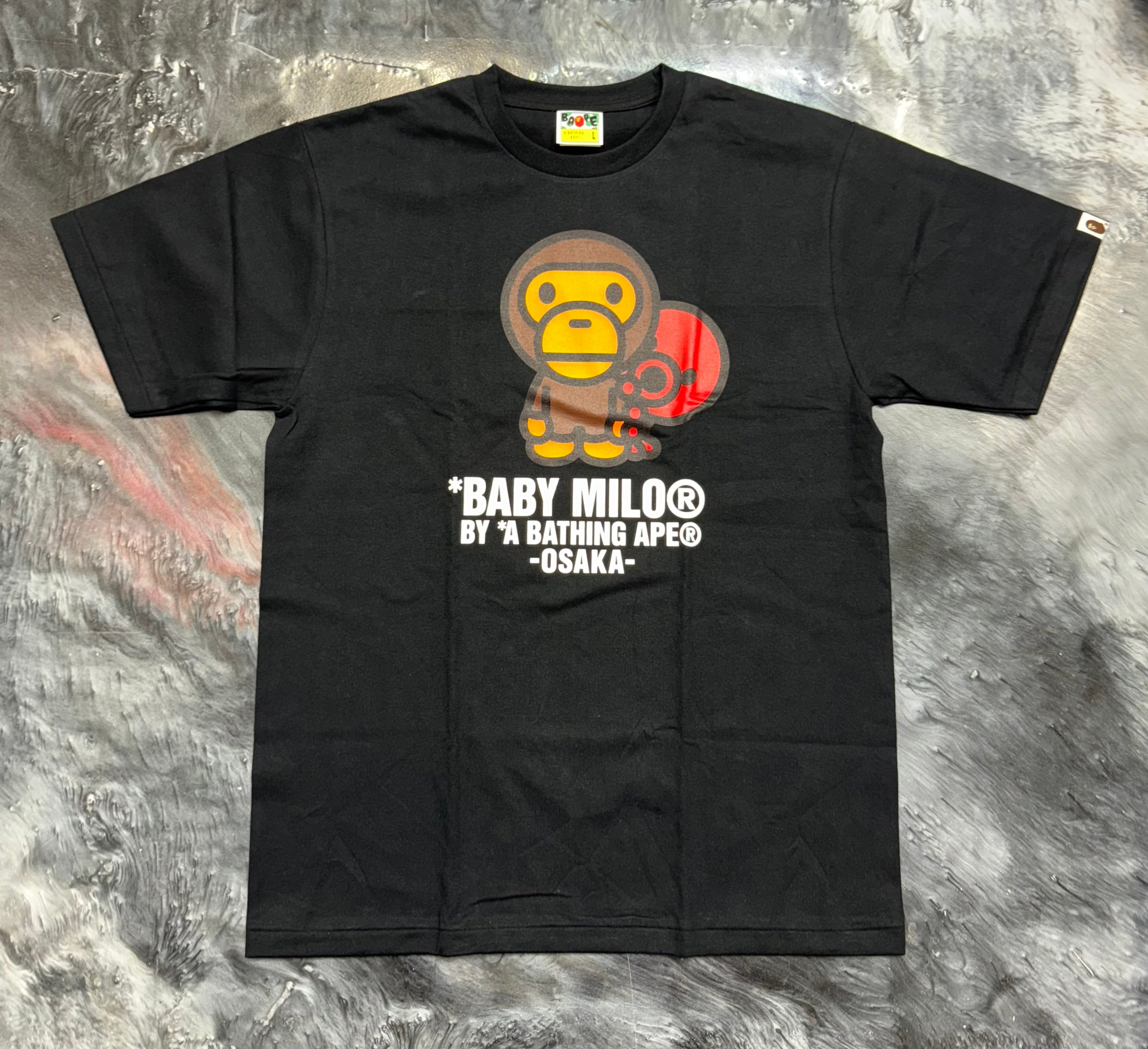 Size M Bape Osaka Baby Milo Tee "Black" Brand New