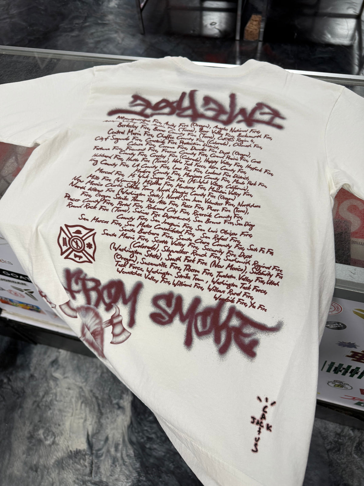 Size M Travis Scott for LAFD Tee “White” Brand New