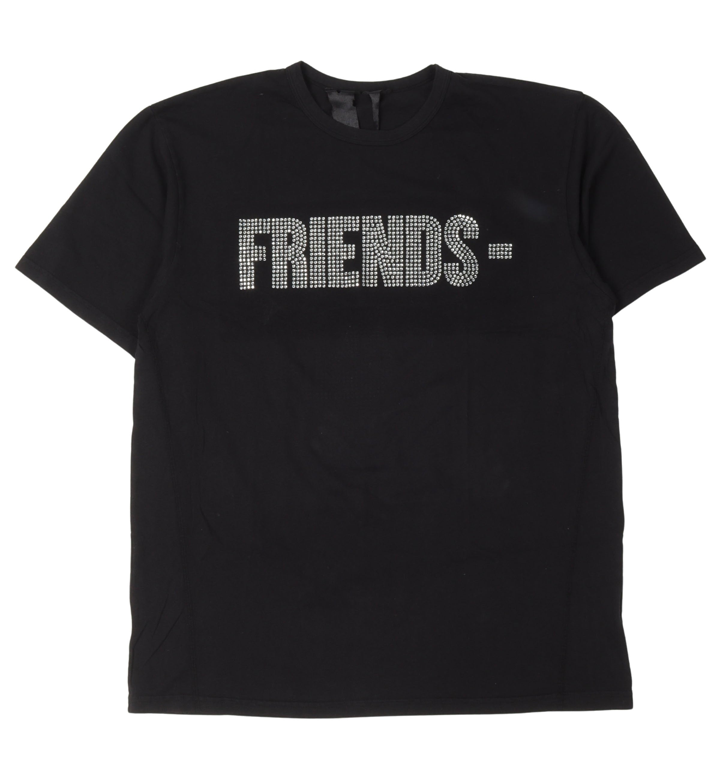 Size XL Vlone Friends Bedazzled Tee “Black” – Direct Kicks