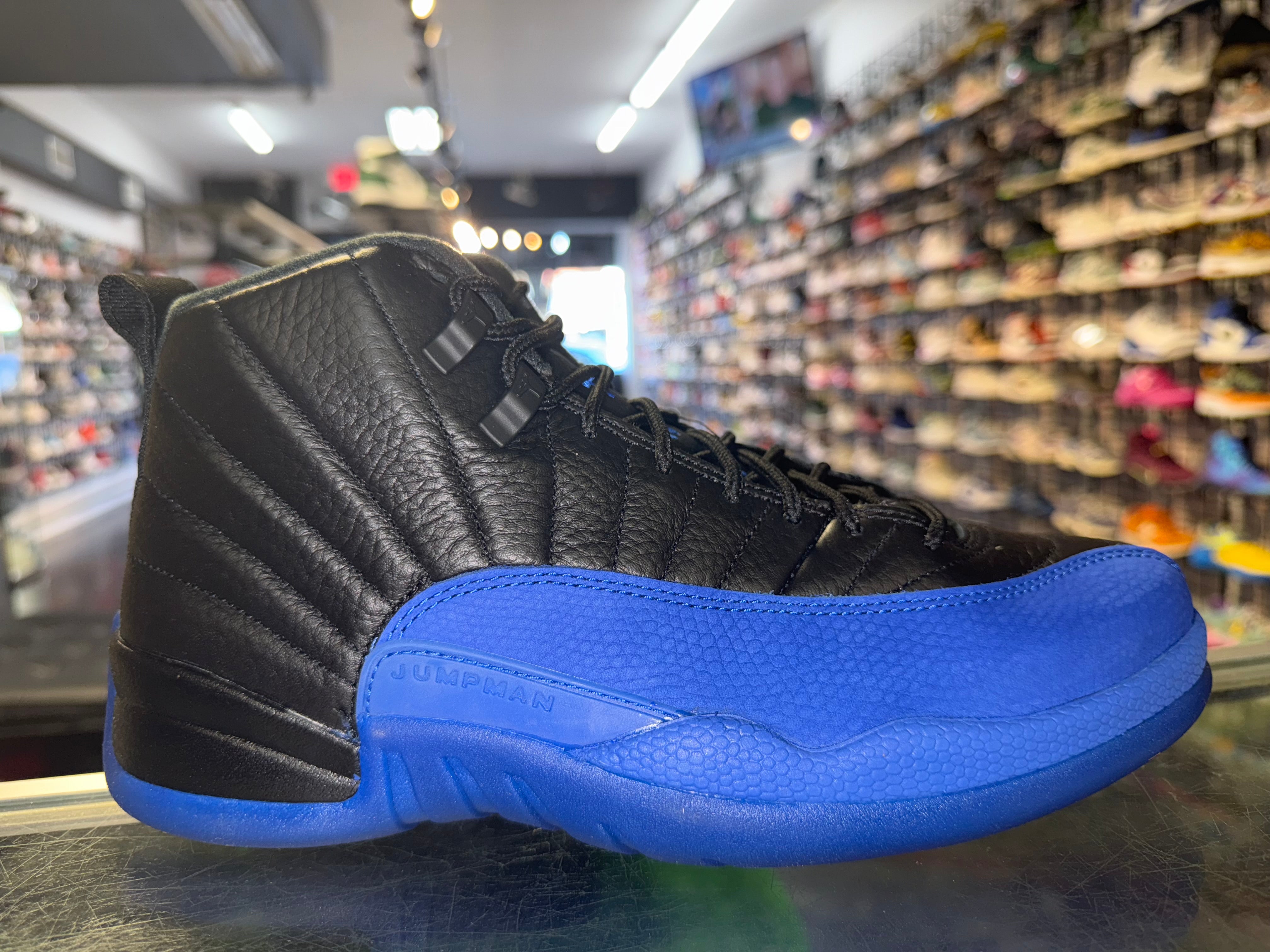 Size 8.5 Air Jordan 12 "Black Game Royal" Brand New