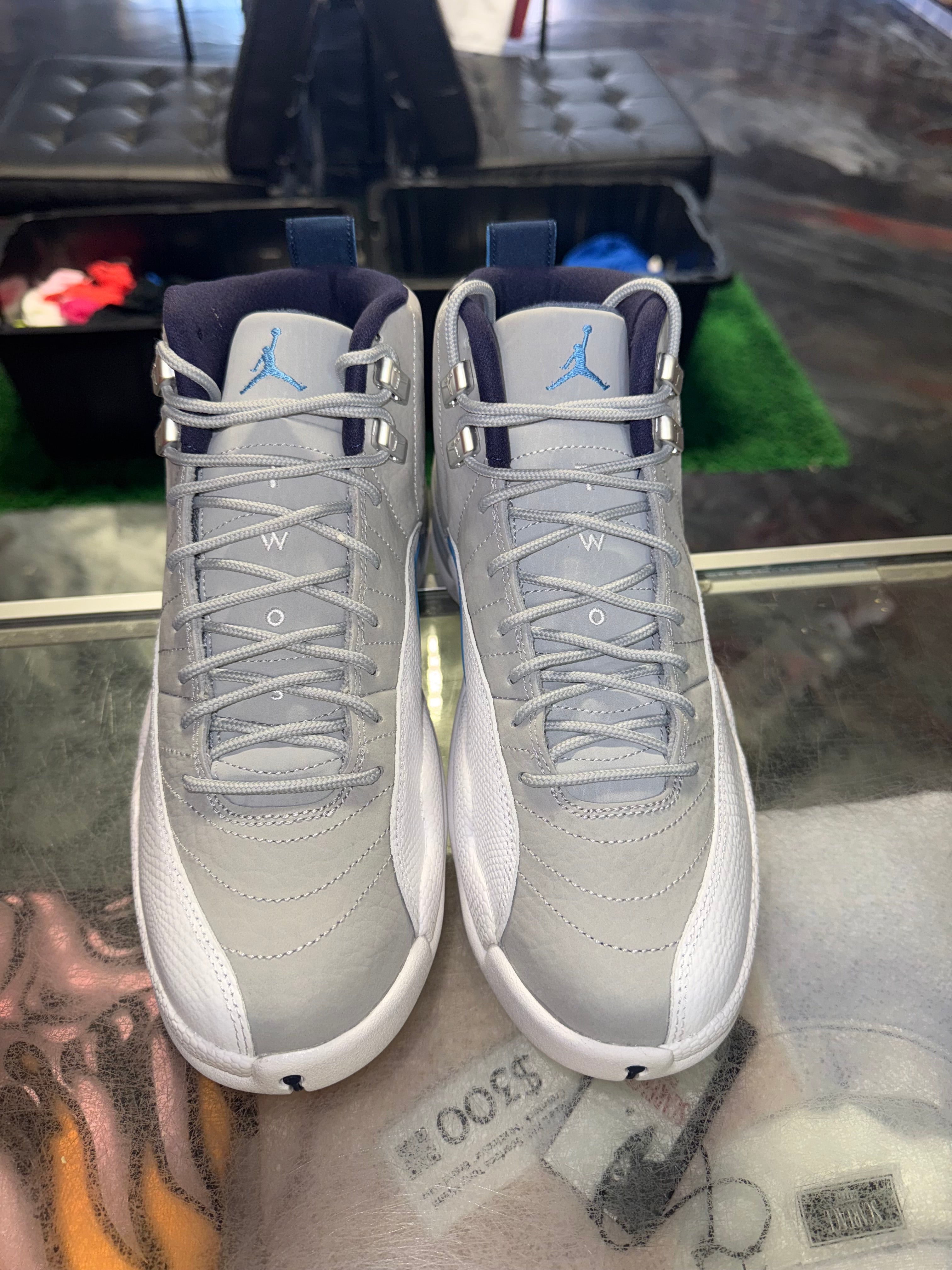 Size 8 Air Jordan 12 "Grey University Blue" Brand New